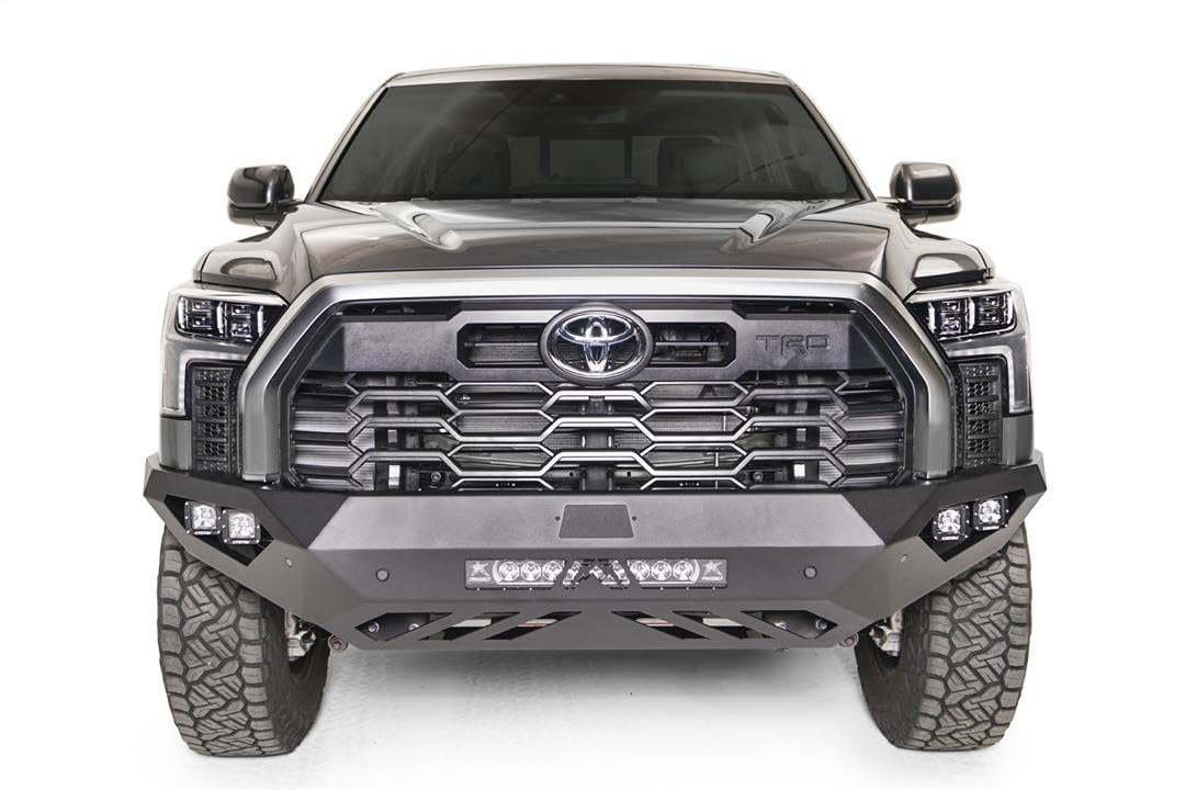 Fab Fours Tt22-D5451-1 Vengeance Front Bumper Fits 22-23 Toyota Tundra - 2 Stage Black Powder Coated - No Guard