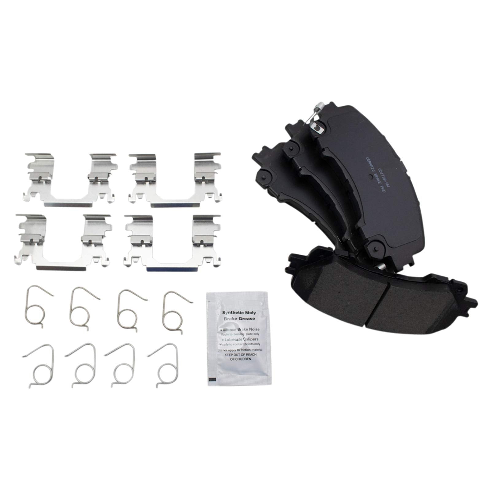 Trq Front Brake Pads Ceramic Compatible With 2014-2020 Infiniti Q50 2017 Q60 2016-2020 Qx50 2014-2019 Nissan Rogue