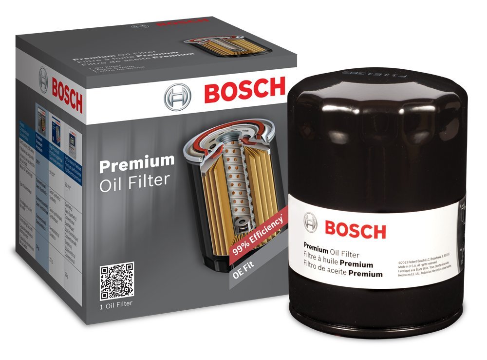 BOSCH 3323 Premium Oil Filter With FILTECH Filtration Technology - Compatible With Select Acura MDX, RDX, RSX, TL; Chrysler; Dod