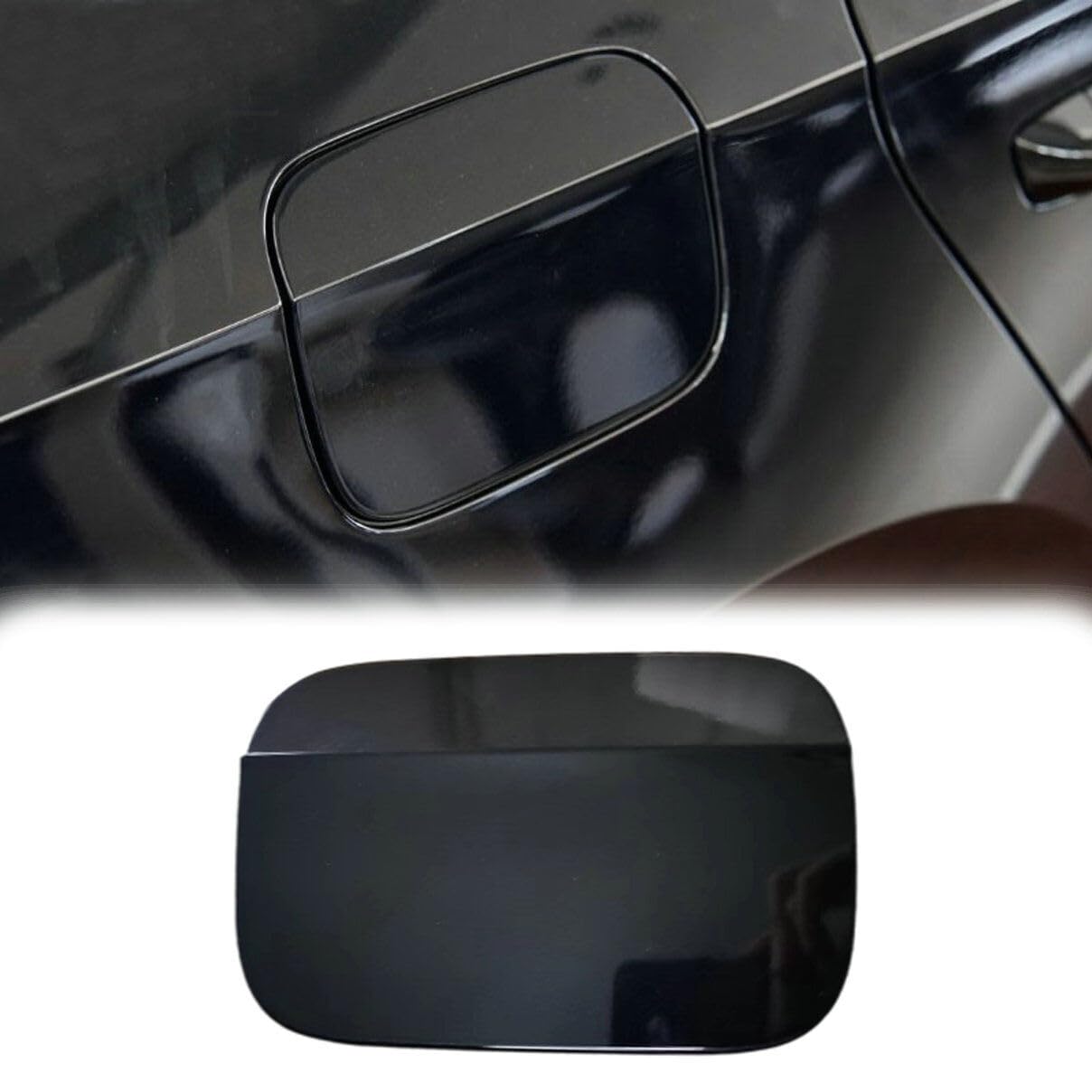 Black Fuel Gas Tank Door Cover Caps Filler Lid Cover Replacement Fits For Volkswagen Vw Passat 2012-2018, 561809857