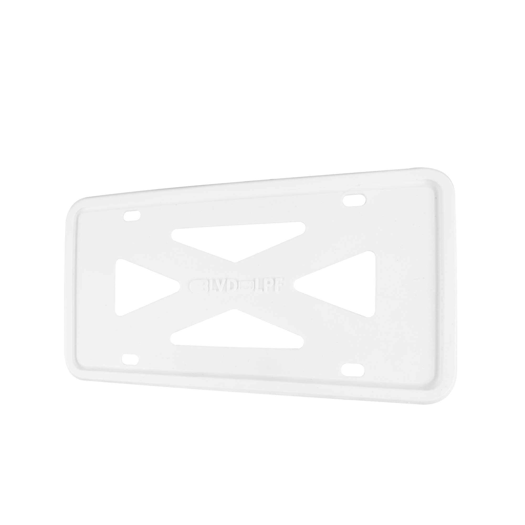 BLVD-LPF OBEY YOUR LUXURY Silicone License Plate Frame with Patented Design | Rattle-Proof, Weather-Proof, Rust-Proof Silicone L