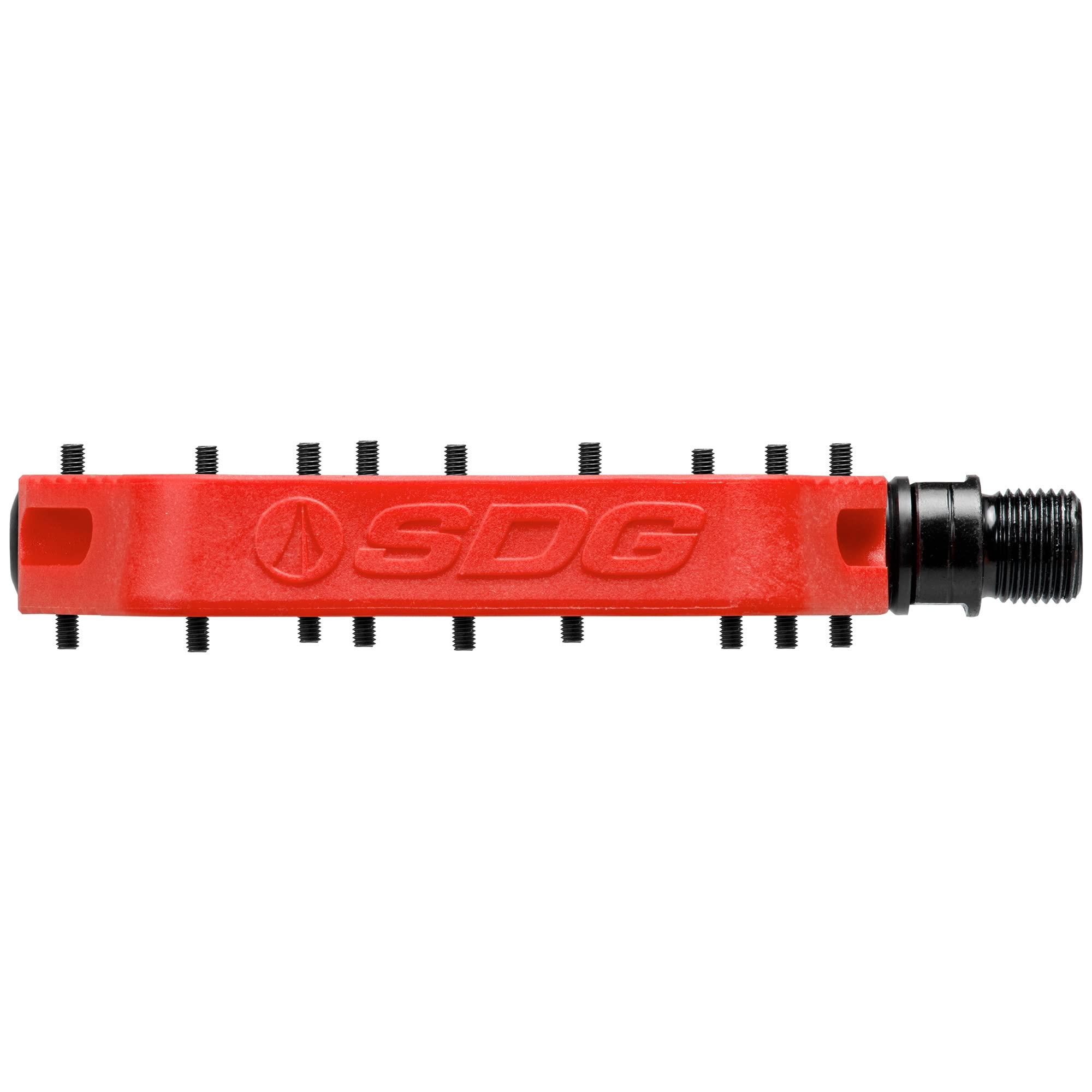 Sdg Components, Comp, Platform Pedals, Body: Composite, Spindle: Cr-Mo, 9/16'', Red, Pair