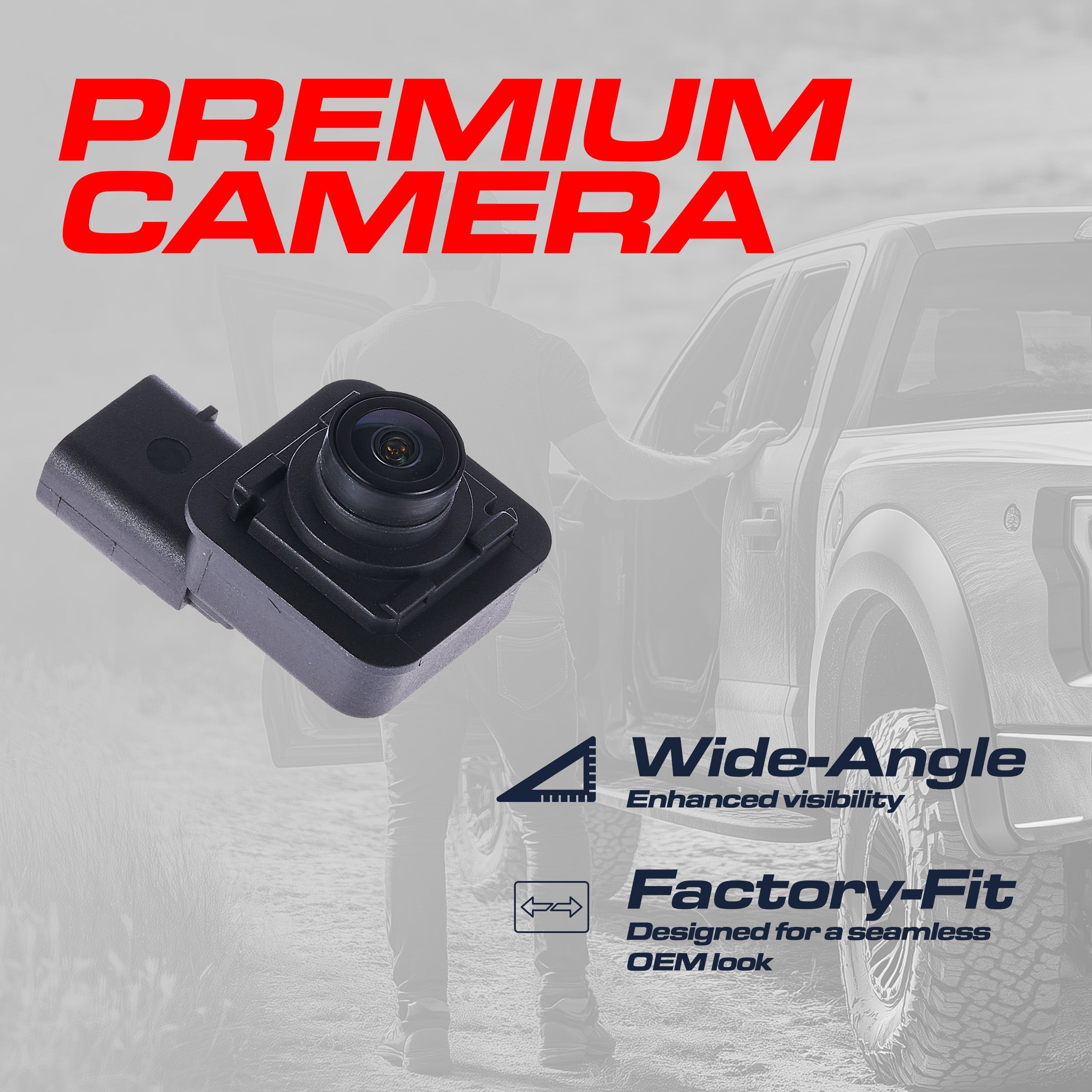 Ford F150 (2015-2017) OEM Replacement Backup Camera OE Part # FL3Z-19G490-D, FL3Z-19G490-B