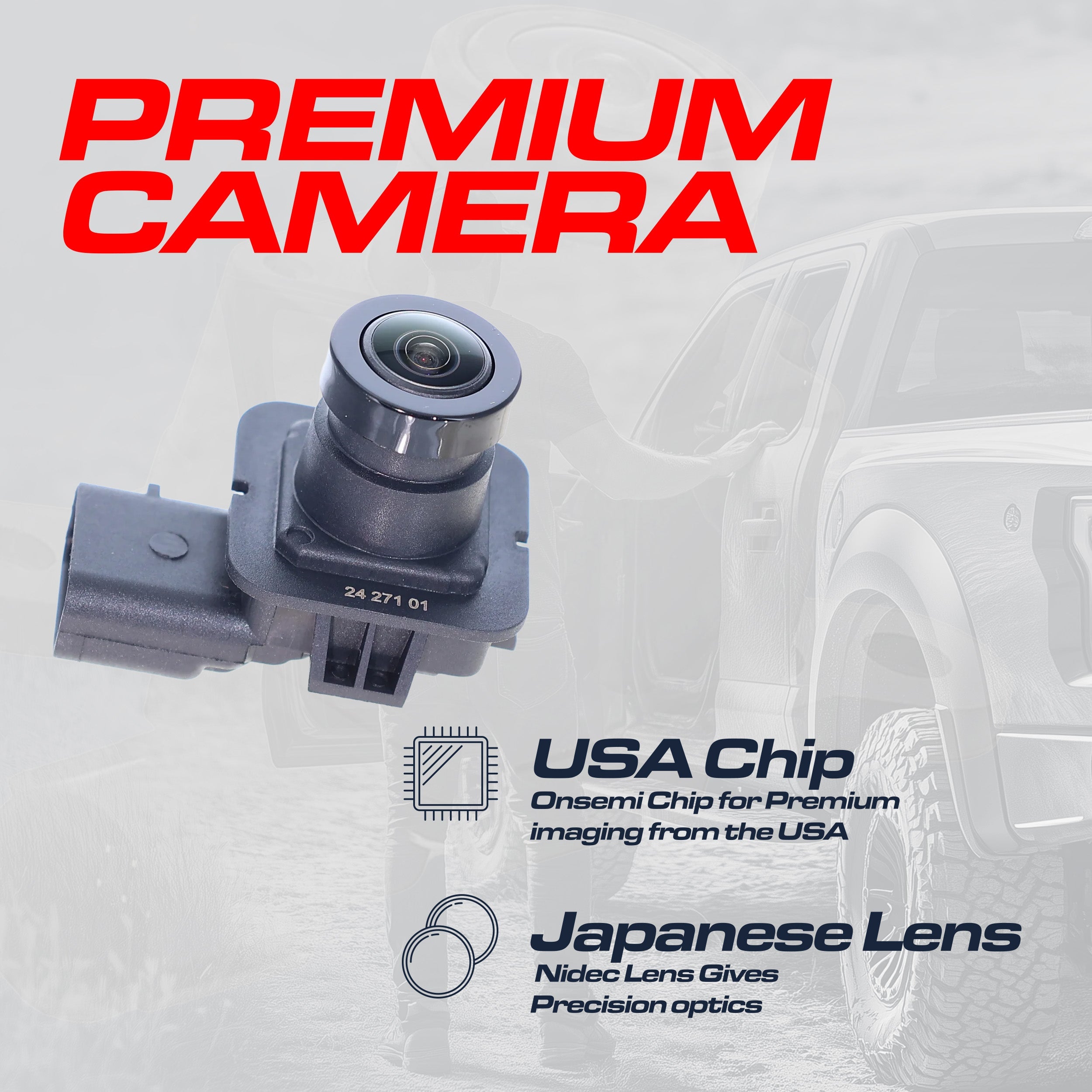 Ford C-Max Energi (2013-2016), C-Max Hybrid (2013-2016) OEM Replacement Backup Camera OE Part # DM5Z-19G490-A, DM5Z-19G490-B
