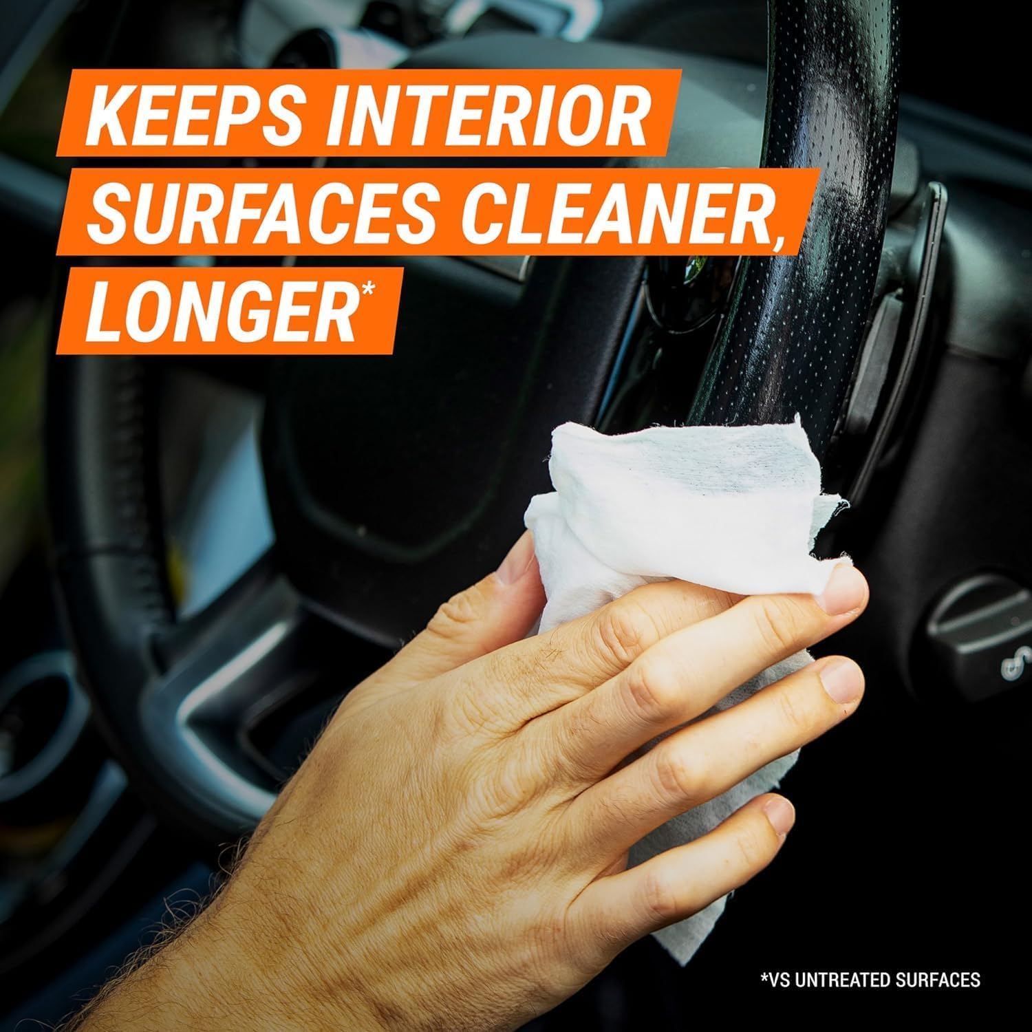 Armor All Ultra Shield + Ceramic Cleaning Wipes by Armor All, Car Interior Cleaner Wipes with Stain-Repelling Technology, 90 Cou