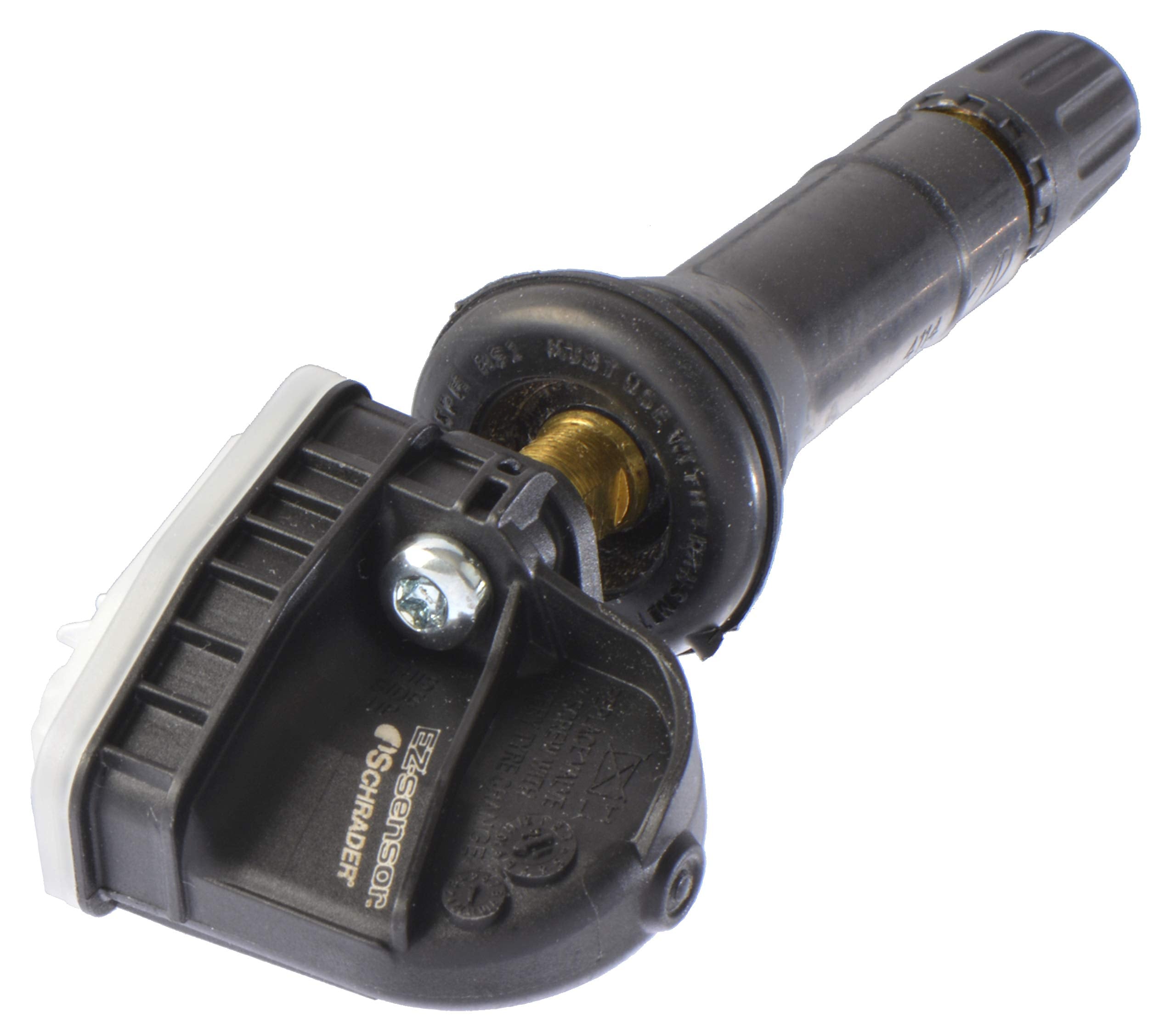 Schrader 33500B EZSensor Single SKU (314.9 MHz, 315 MHz, and 433 MHz) Programmable Snapin Fixed Angle Valve Tire Pressure Moni