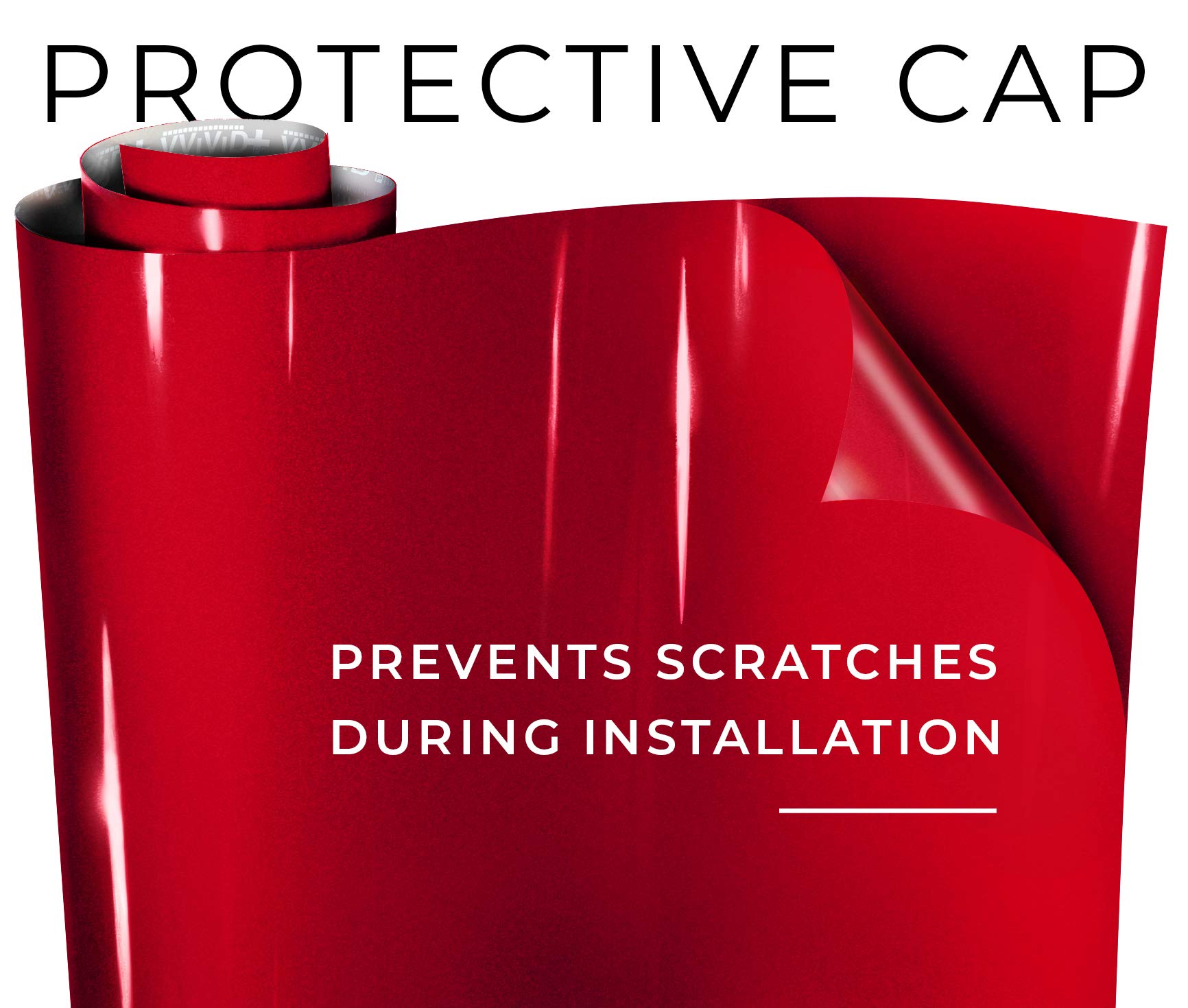 VViViD Ultra Gloss Metallic Candy Red Vinyl Car Wrap, 25ft x 5ft, Premium Paint with Nano Air Release Technology