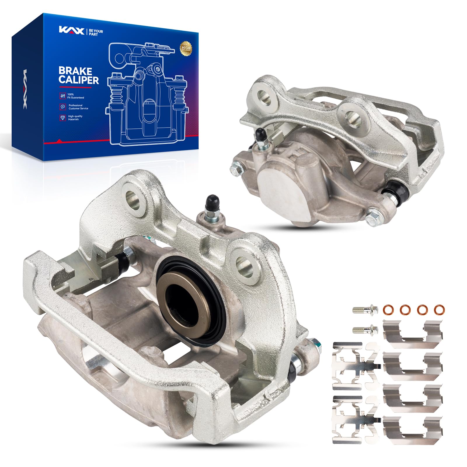 Kax Disc Brake Caliper Assembly With Bracket For 1999-2002 Silverado 1500/Sierra 1500, 2000-2001 Tahoe, 2000-2001 Suburban 1500,