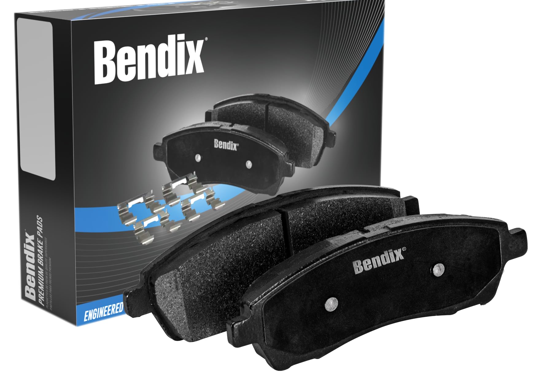 Bendix Premium Sbc1363 Ceramic Front Brake Pads For Cadillac Escalade, Esv,Ext,Xts,Chevrolet Avalanche,Cheyenne,Express 1500,Sil