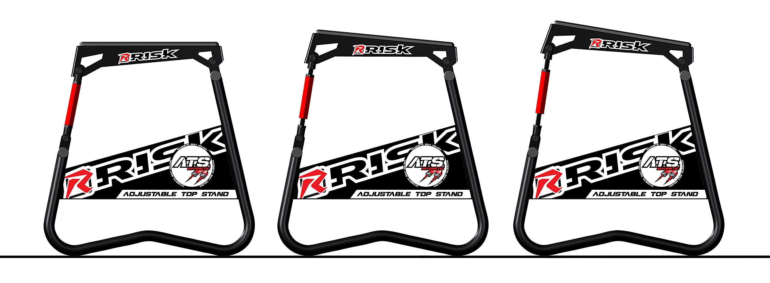 Risk Racing 00381 Ats Adjustable Top Magnetic Motocross/Dirt Bike Stand 16.75' X 16' X 17'