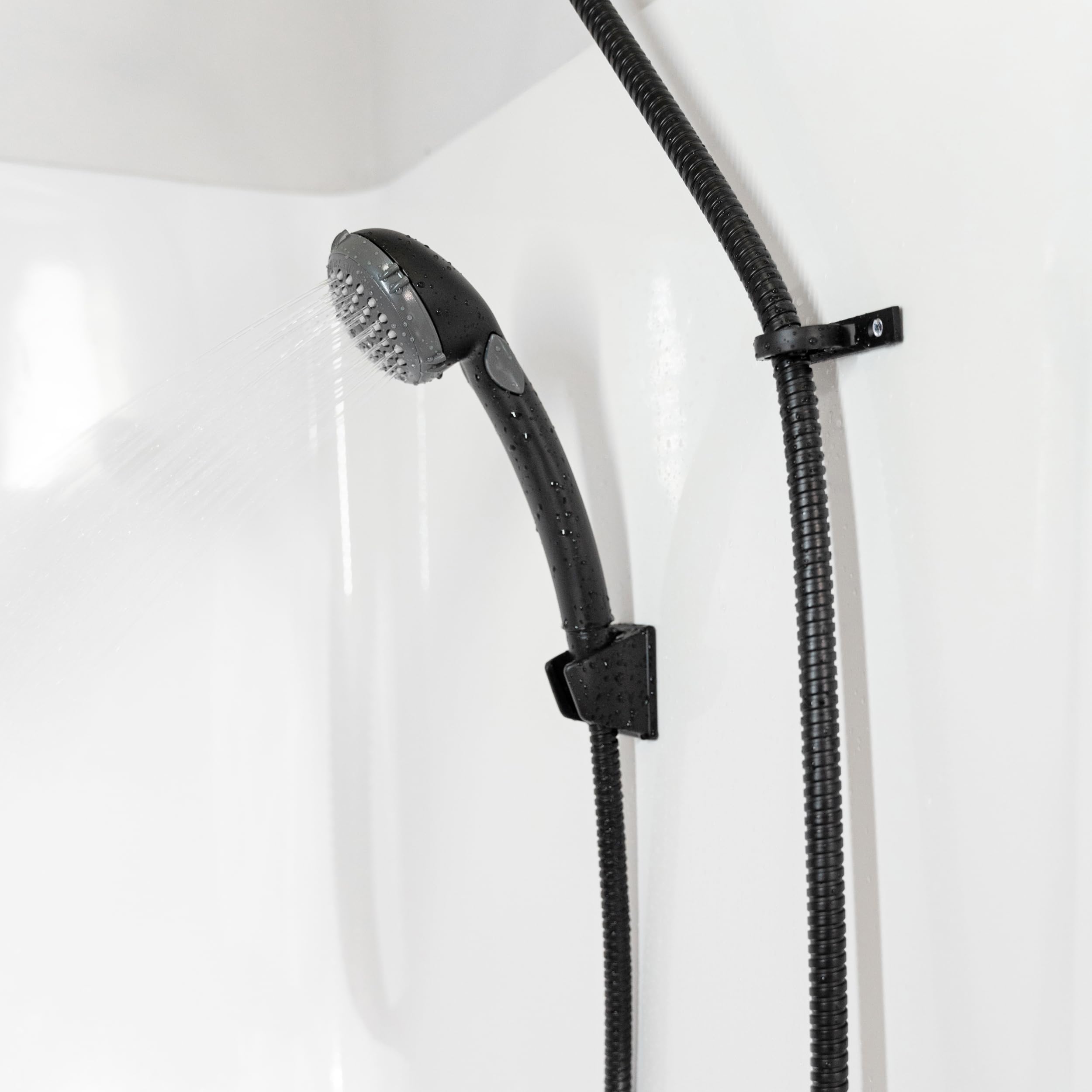 Dura Faucet Df-Sa400K-Cp Rv Hand Held Shower Head - Stainless Steel Hose Kit (Chrome)