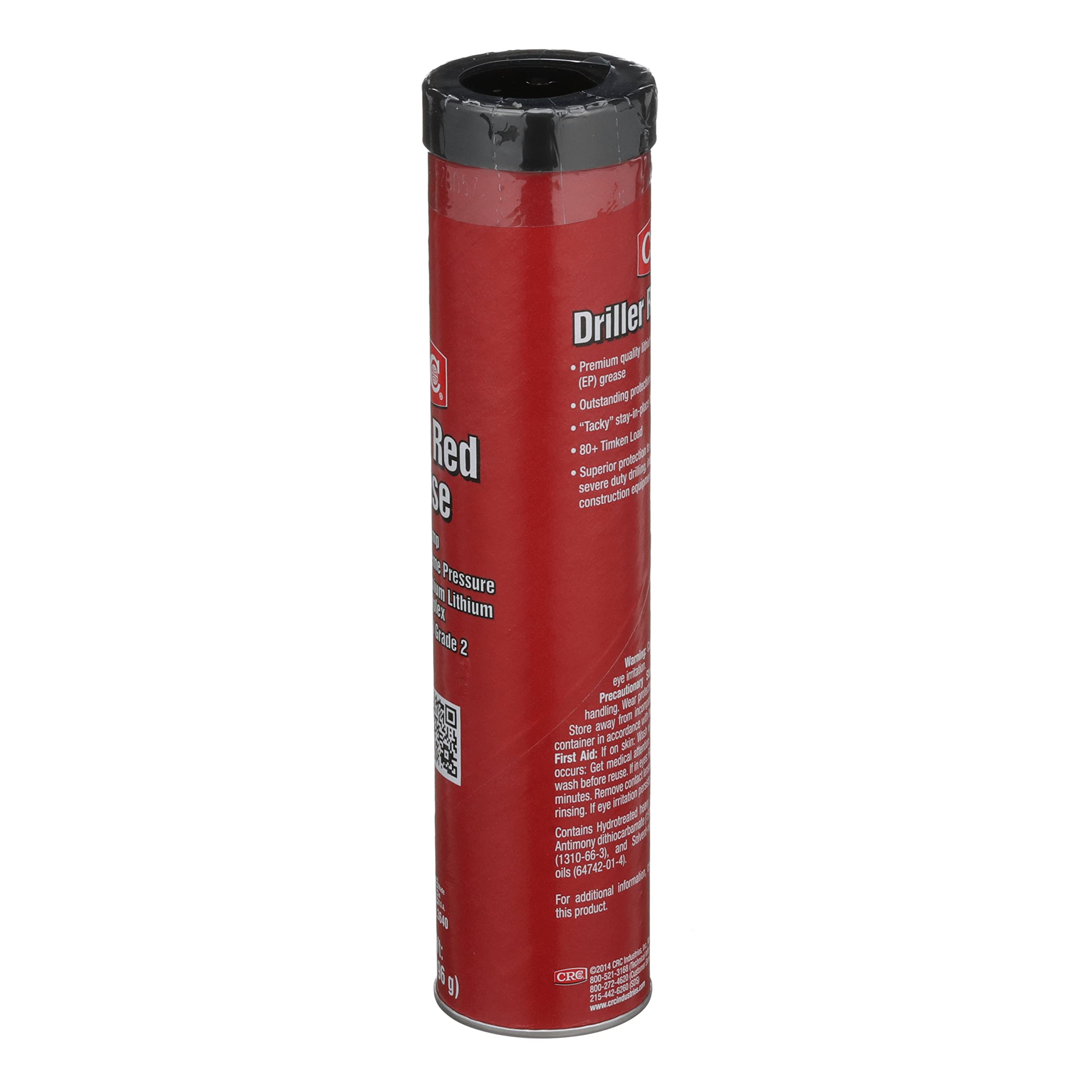 Crc Driller Red Grease Extreme Pressure Lithium Complex Grease, 14 Wt Oz, High-Temperature, Extreme Pressure, Nlgi Grade 2 Greas