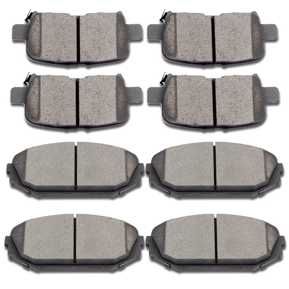 Cciyu D793 D865 8Pcs Front & Rear Ceramic Brake Pads Kits 2001-2002 For Acura Mdx, 2002-2004 For Honda Odyssey