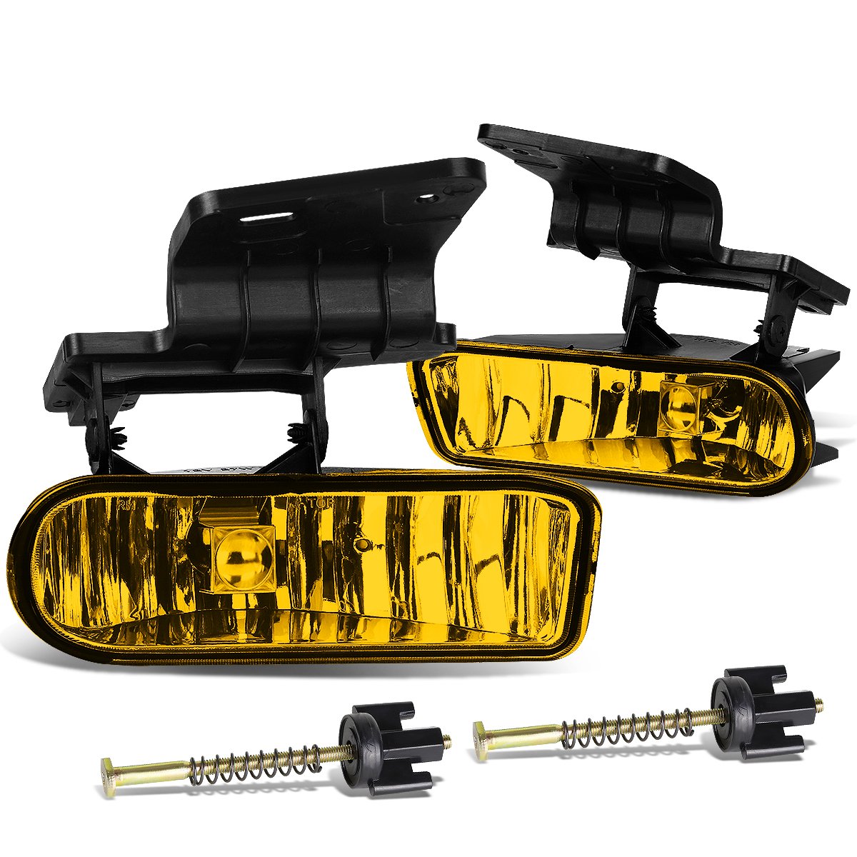 Dna Motoring Fl-Ztl-114-Ch Fog Light Driver & Passenger Side [Compatible With 99-02 Chevy Silverado 1500 2500 3500 Hd]