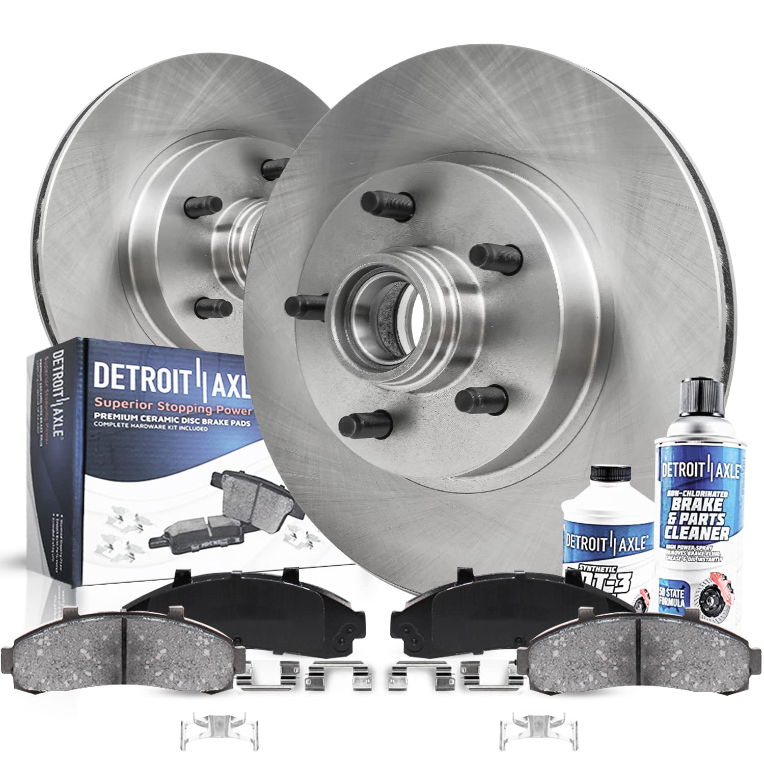 Detroit Axle - Front Brake Kit for Ford Explorer Ranger Mazda B2300 B3000 B2500 B4000 Mercury Mountaineer Brakes Rotors and Cera