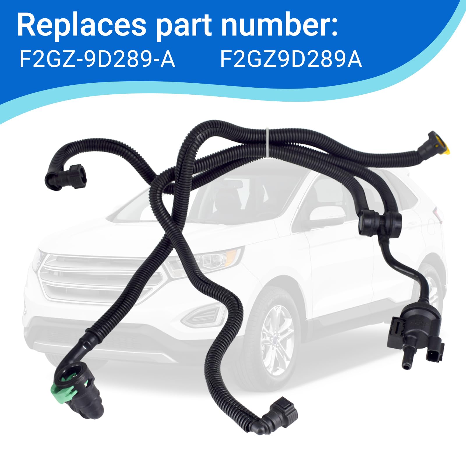 Automkt Vapor Canister Purge Valve for Ford Edge, Lincoln MKX/MKZ/Nautilus, Metal Alloy, Black, Model AUTOLX-186