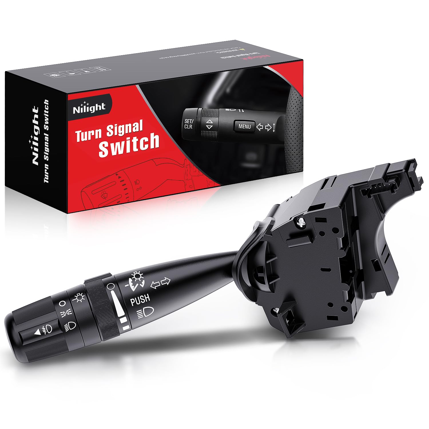 Nilight Turn Signal Switch Compatible With 2007-2018 Jeep Wrangler Compass Patriot 2008-2010 Grand Cherokee Liberty 2007-2014 Do