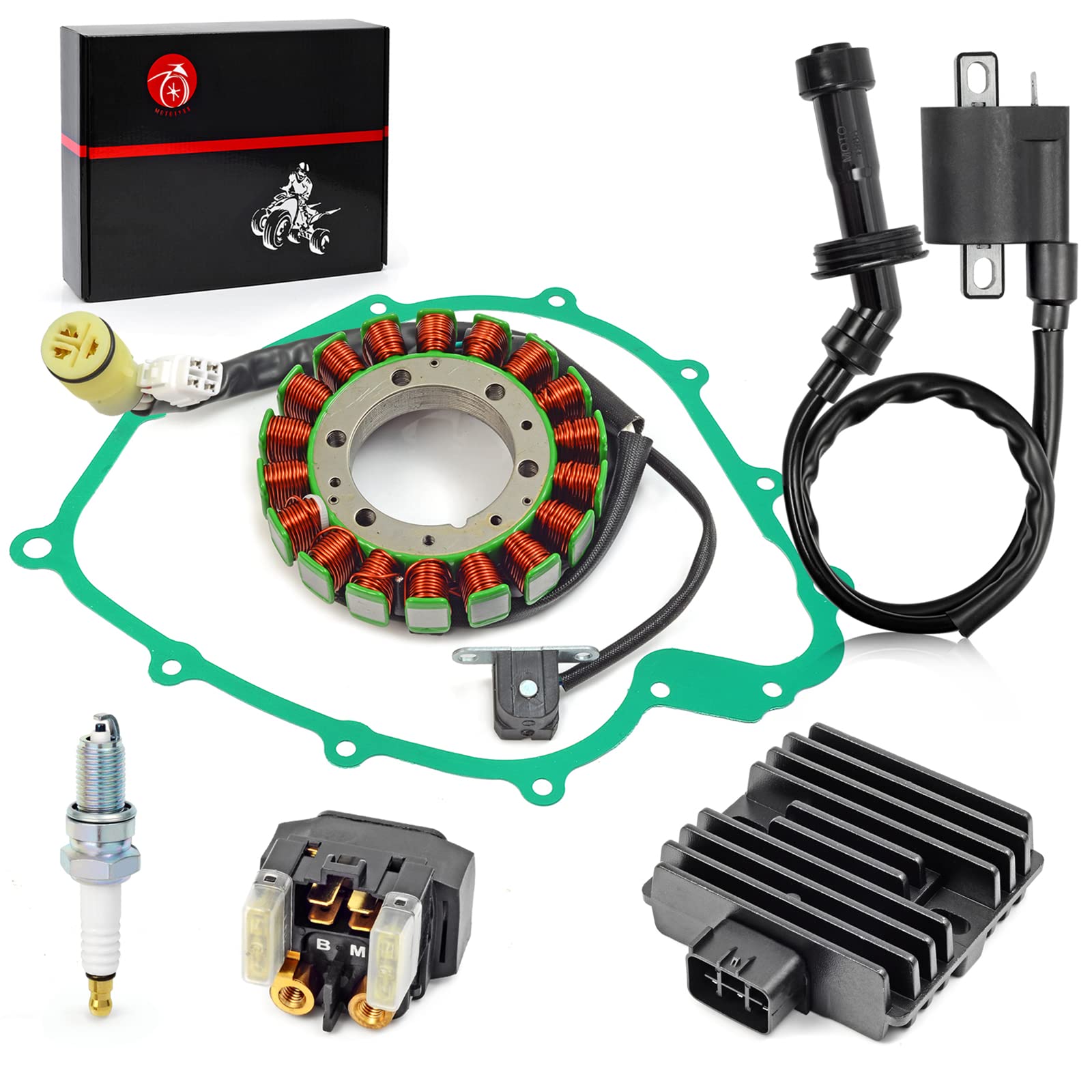 Stator & Rectifier Ignition Coil Relay Gasket For Yamaha Grizzly 660 2002-2008 Rhino 660 Yxr660 2004-2007