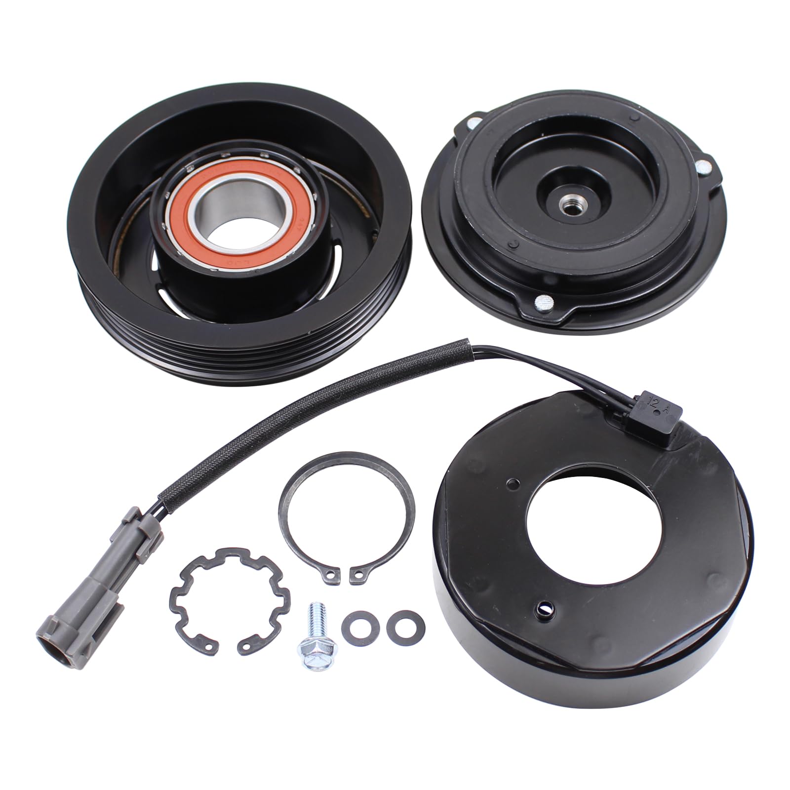 ApplianPar AC A/C Compressor Clutch Assembly Kit for Cadillac for Chevy for Hummer
