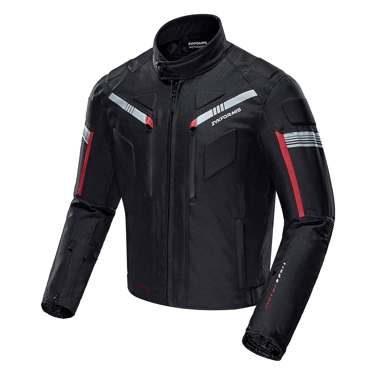 Zyxformis Motorcycle Jacket Waterproof Black Medium Armoured Gear for Men - Windproof Summer Winter