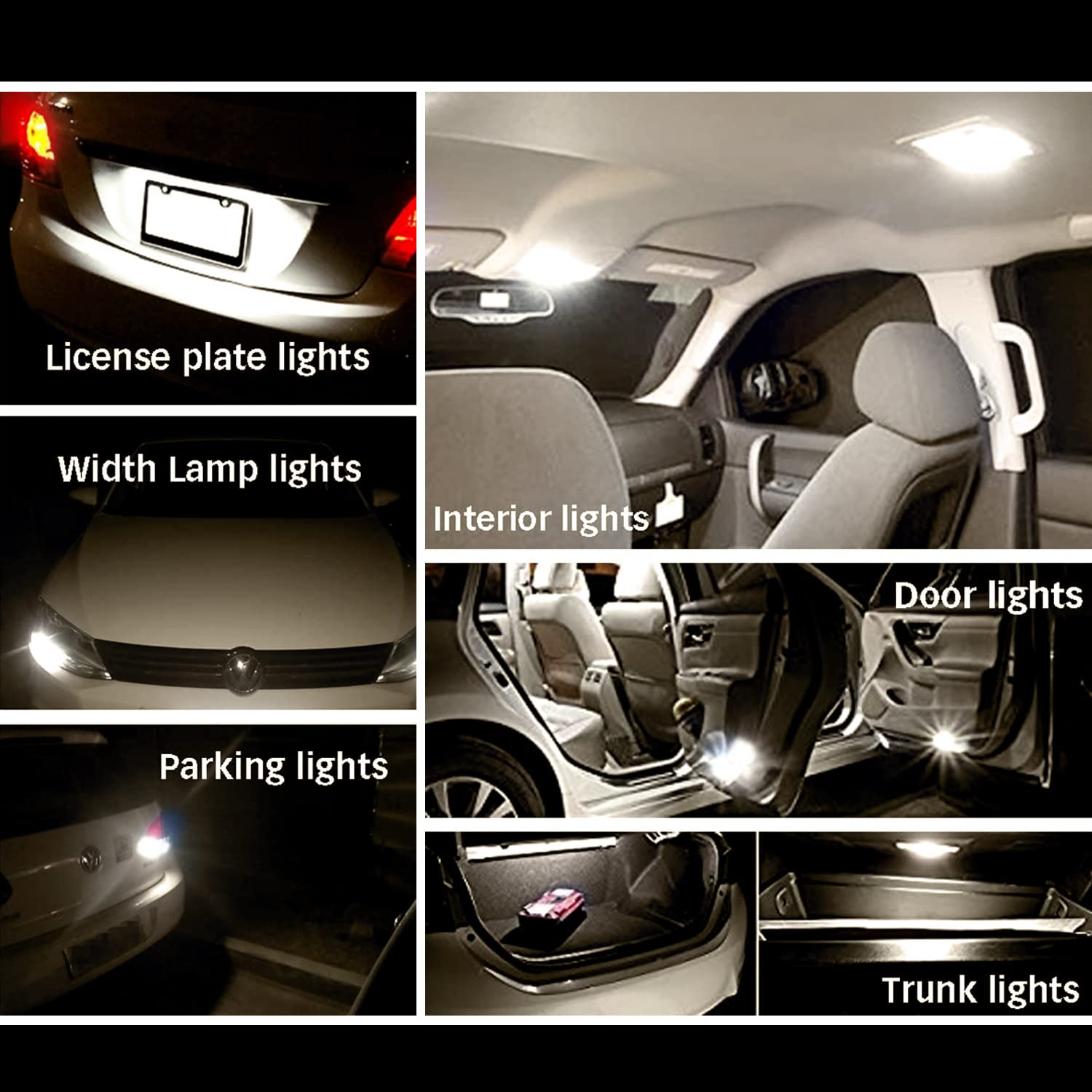 AOICANKI T10 LED Bulbs 20-Pack, Super Bright 3014 42-SMD, Natural White, 12V Replacement for RV, Camper, Boat, Dome, License Lights