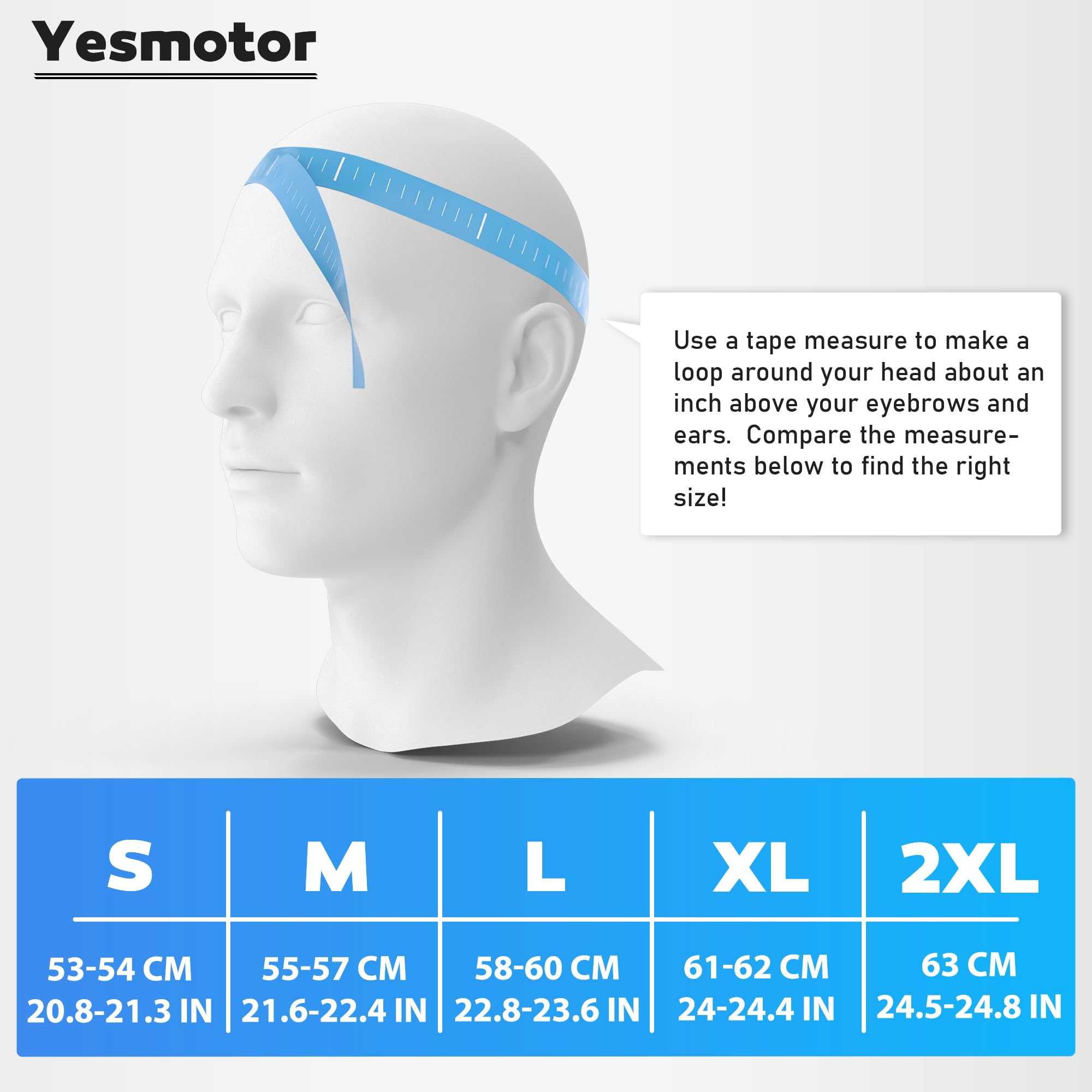 Yesmotor Vintage Motorcycle Half Helmet - Lightweight DOT Approved, Large, Light Black, Open-Face Design, Plastic