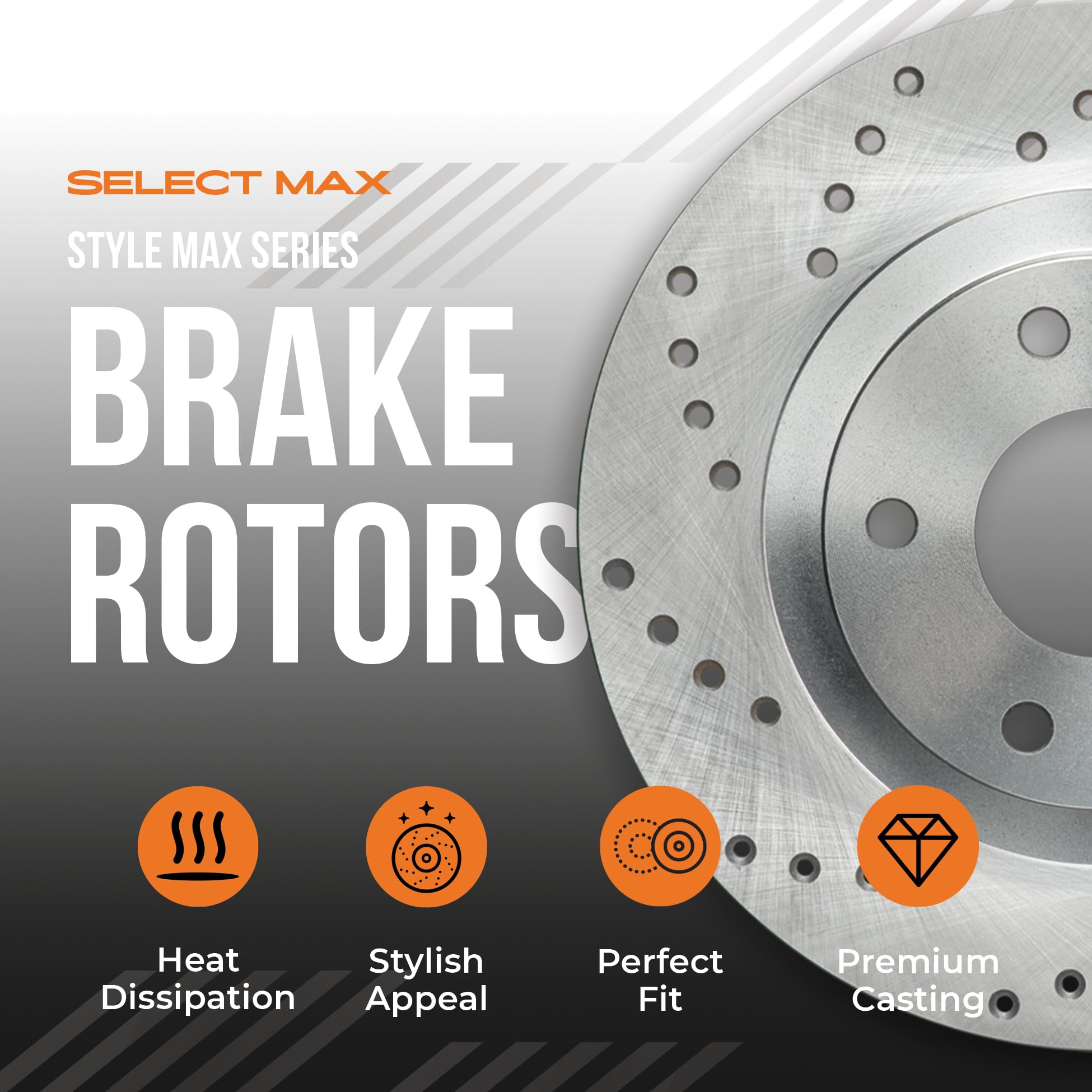 Max Advanced Brakes Front Brake Rotors Compatible With 1999-2006 Bmw 320I 11.81'' Rotor 323Ci Convertible 323I Wagon 325Ci 325I