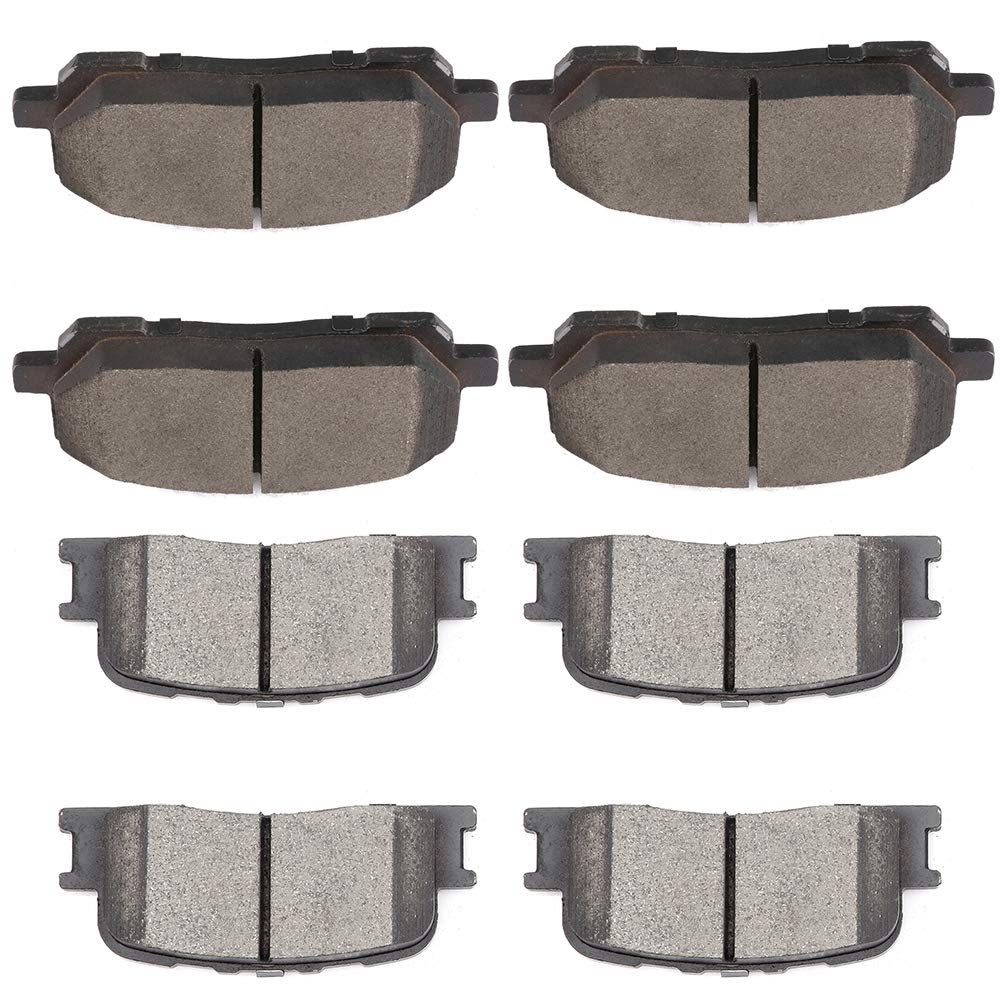 Cciyu D884 D885 Front Rear Ceramic Brake Pads Kits 8Pcs Fit For 2001-2003 For Toyota For Highlander