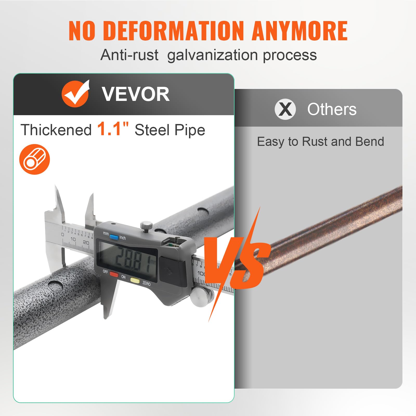 Vevor Cargo Bar, Truck Bed Bar Adjustable From 40' To 73', Heavy-Duty Steel Cargo Stabilizer Bar With 220 Lbs Capacity, Truck Load Bar Stop Sliding For Pickup Truck Bed, Suv, Minitruck