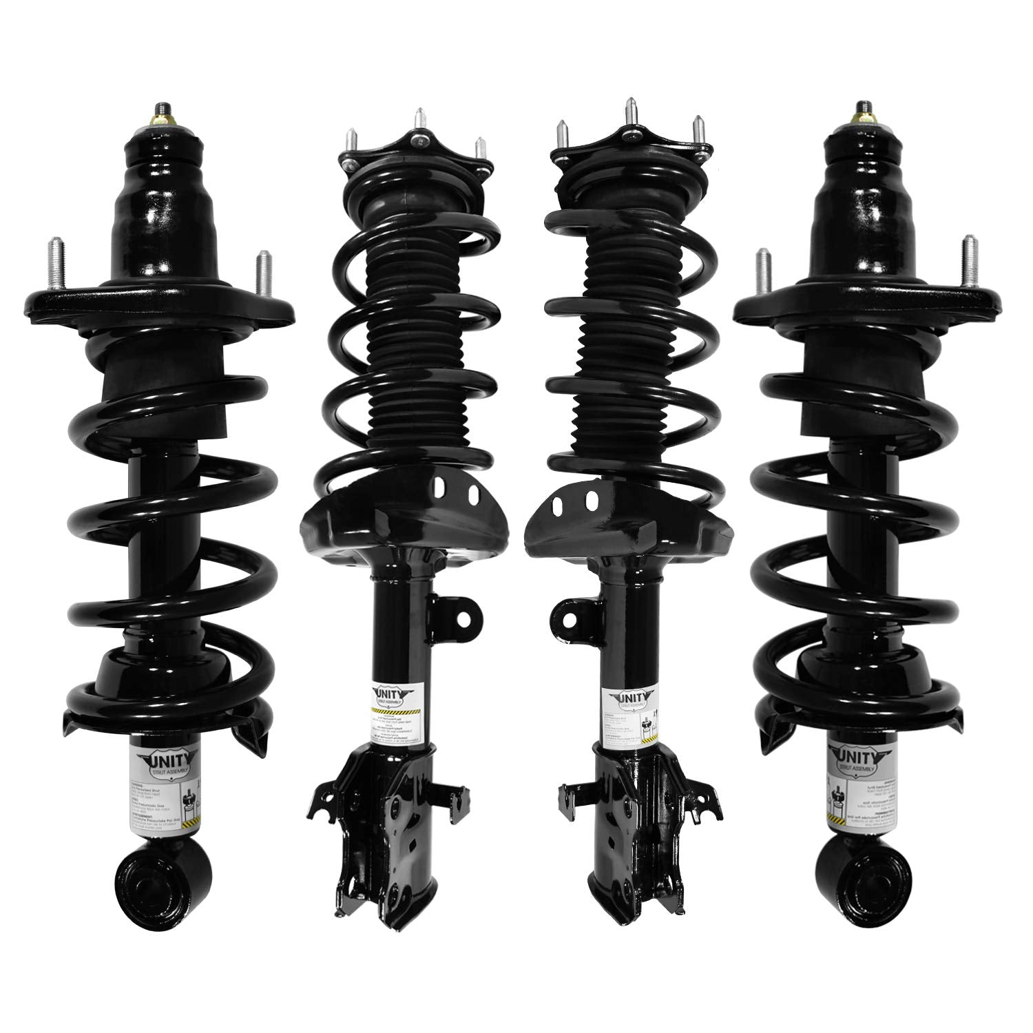 Unity 4 Wheel Complete Strut Assembly Kit for 2007-2011 Honda CR-V, Model 4-11605-15085-001