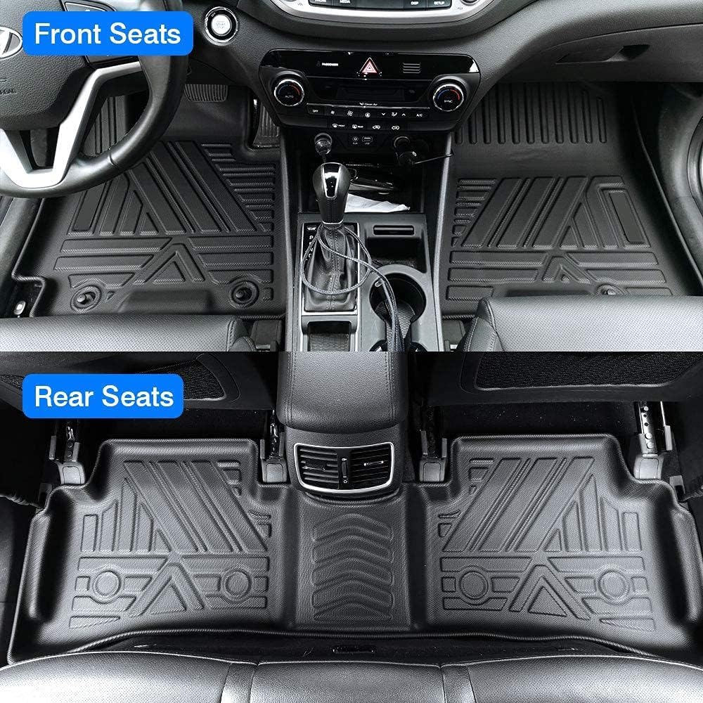 All Weather Rubber Car Floor Mats 2008-2012 Accord, Accord Floor Mats, Custom Fit Full Set Includes 1St And 2Nd Rows Maximum Cov