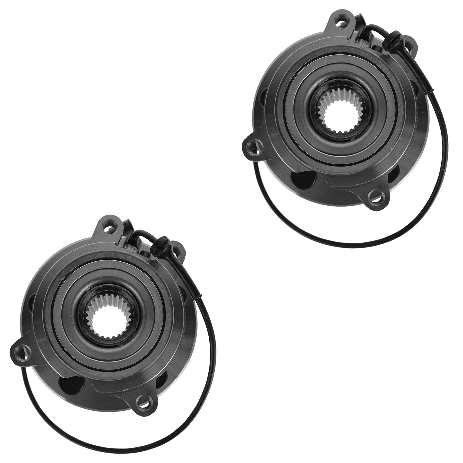 Trq Rear Wheel Hub Bearings Assembly Set Compatible With 1999-2004 Land Rover Discovery