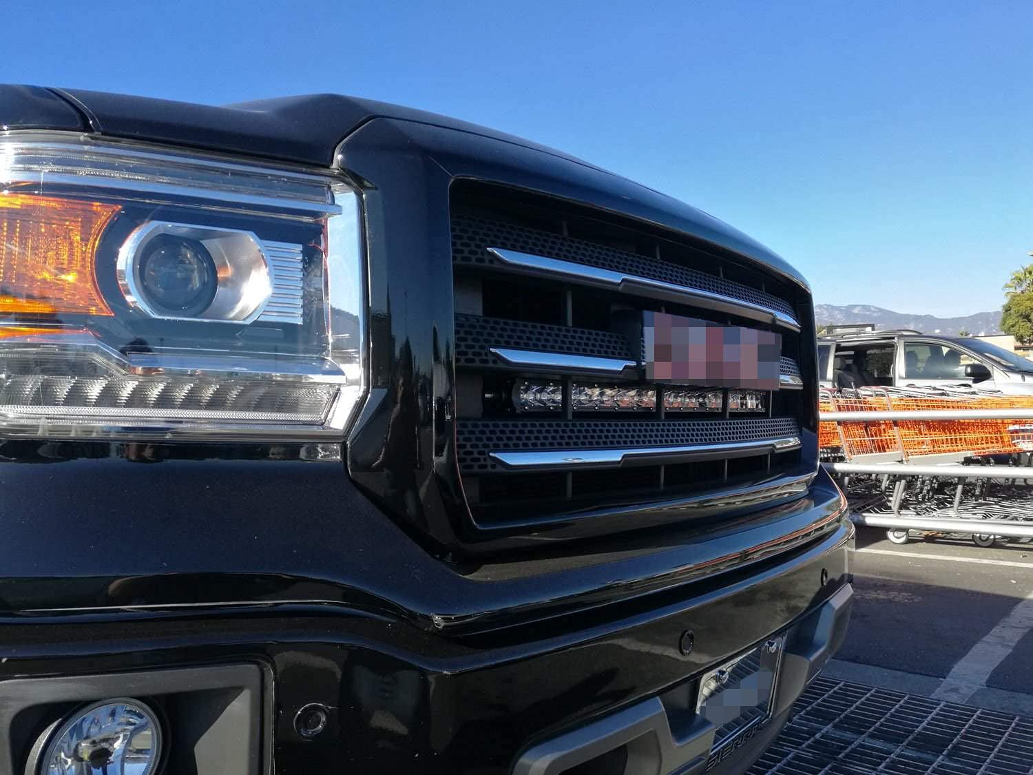 iJDMTOY 30-Inch LED Light Bar Kit for 2014-18 GMC Sierra 1500/2500/3500 HD, Steel, White, Includes Mounting Brackets