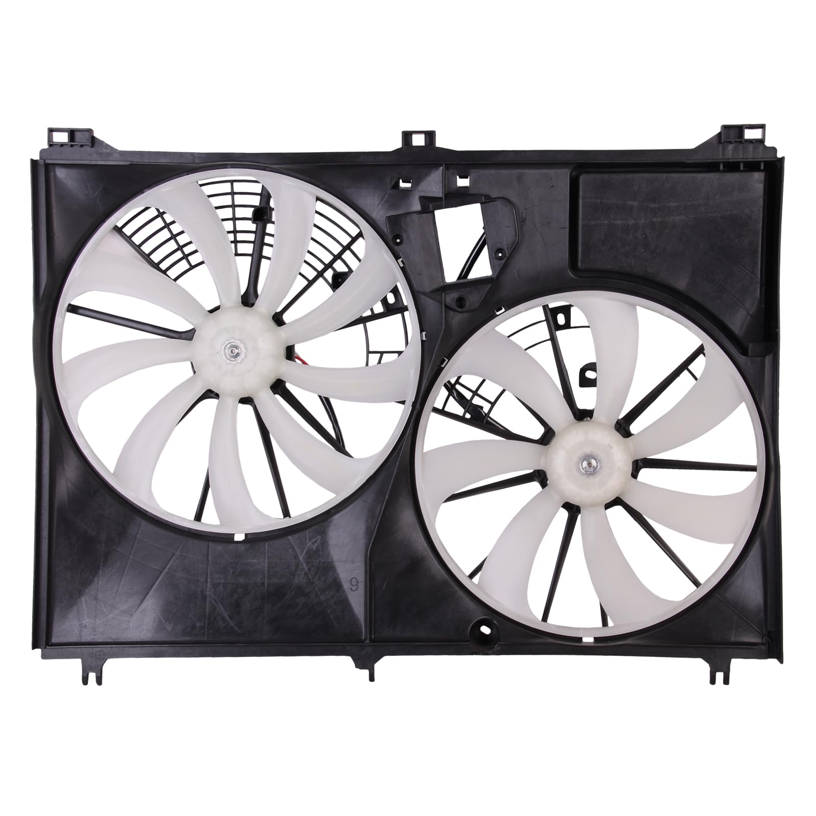 TYG Upgraded Cooling Fan Assembly for 2014-2019 Toyota Highlander 2.7L & 2014-2016 3.5L w/o Towing | Racing-Level OE Replacement