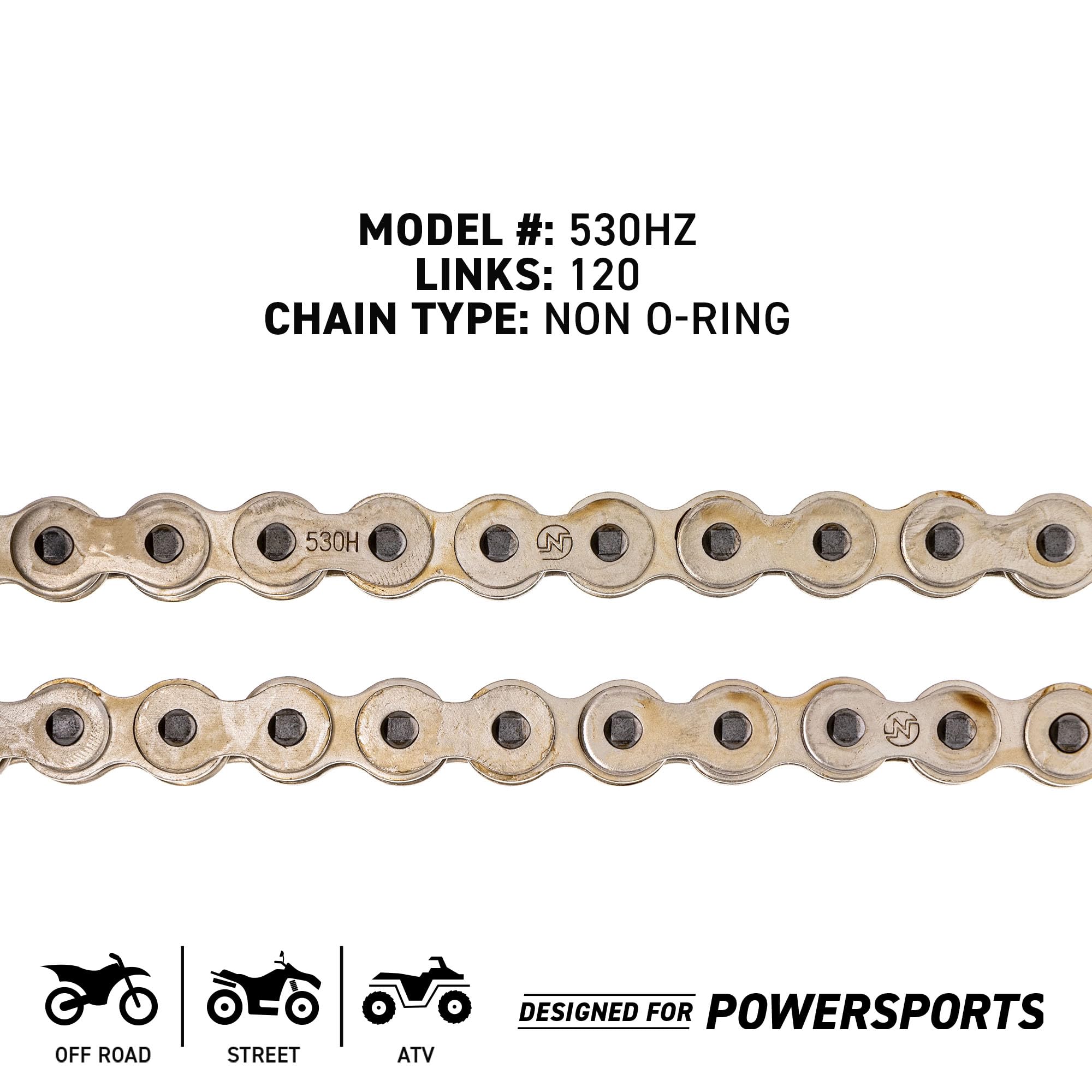 Niche 530 Drive Chain 120 Links Standard Non O-Ring With Connecting Master Link