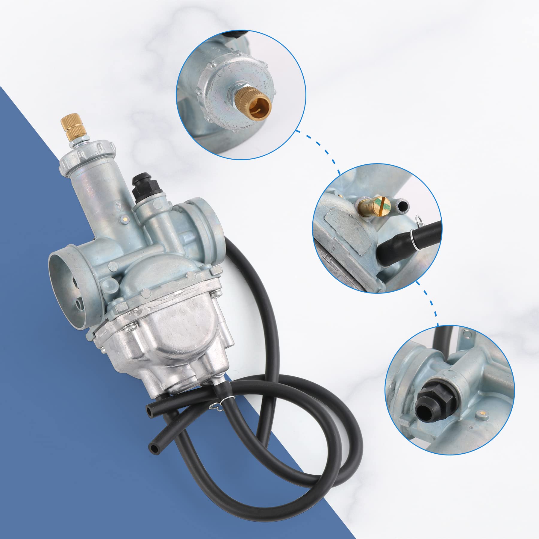 JDMSPEED Carburetor Replacement for Kawasaki Bayou 250 KLF250A (2003-2011) - Durable, Reliable Performance Upgrade