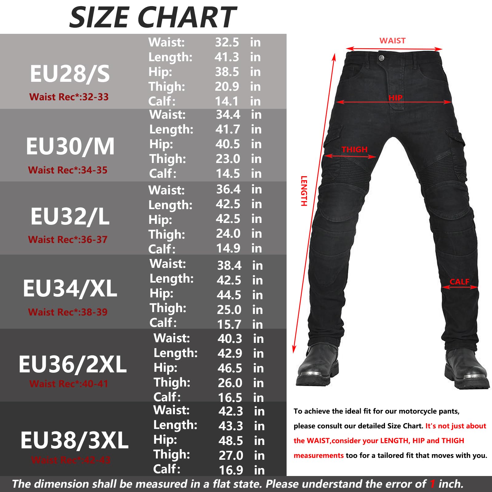 LOMENG Motorcycle Pants Motorbike Riding Denim Jeans Biker Motocross Pants with CE Removable Armored for Men Khaki 2XL