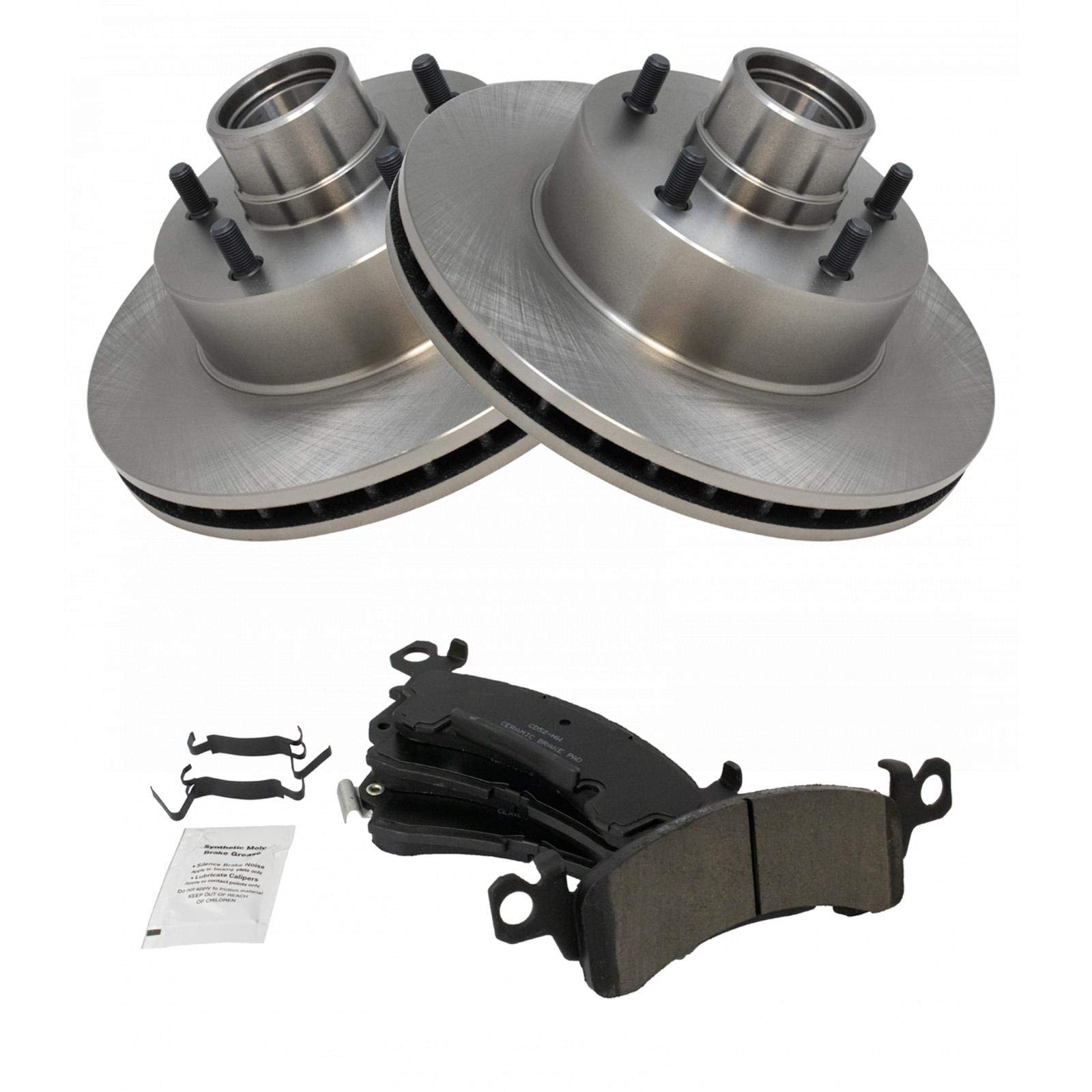 Trq Posi Ceramic Brake Pad & Rotor Kit Front For Chevy Pontiac Buick Olds