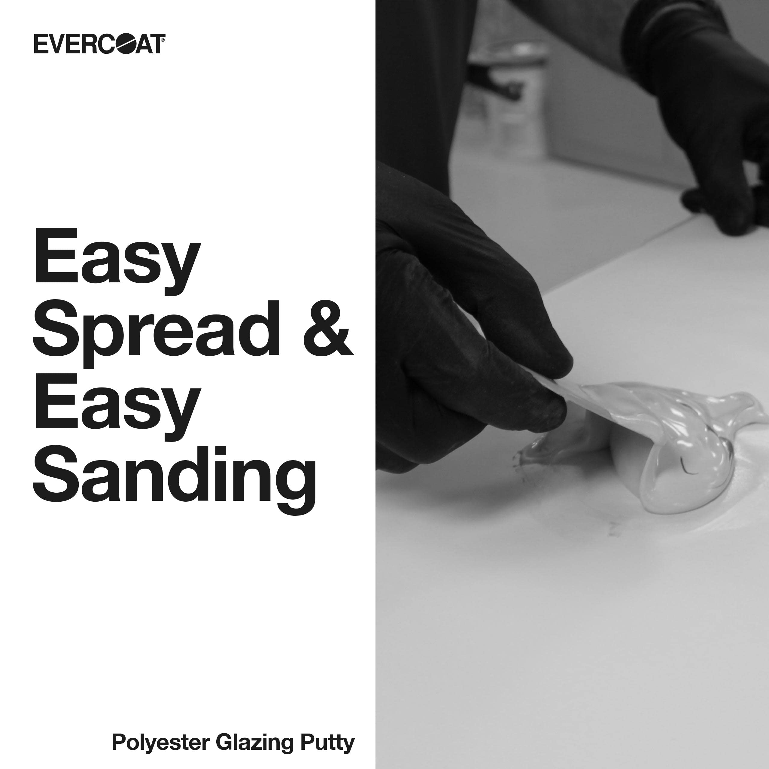 Evercoat Polyester Glazing Putty For Galvanized Steel, Aluminum, Fiberglass & More - 20 Oz