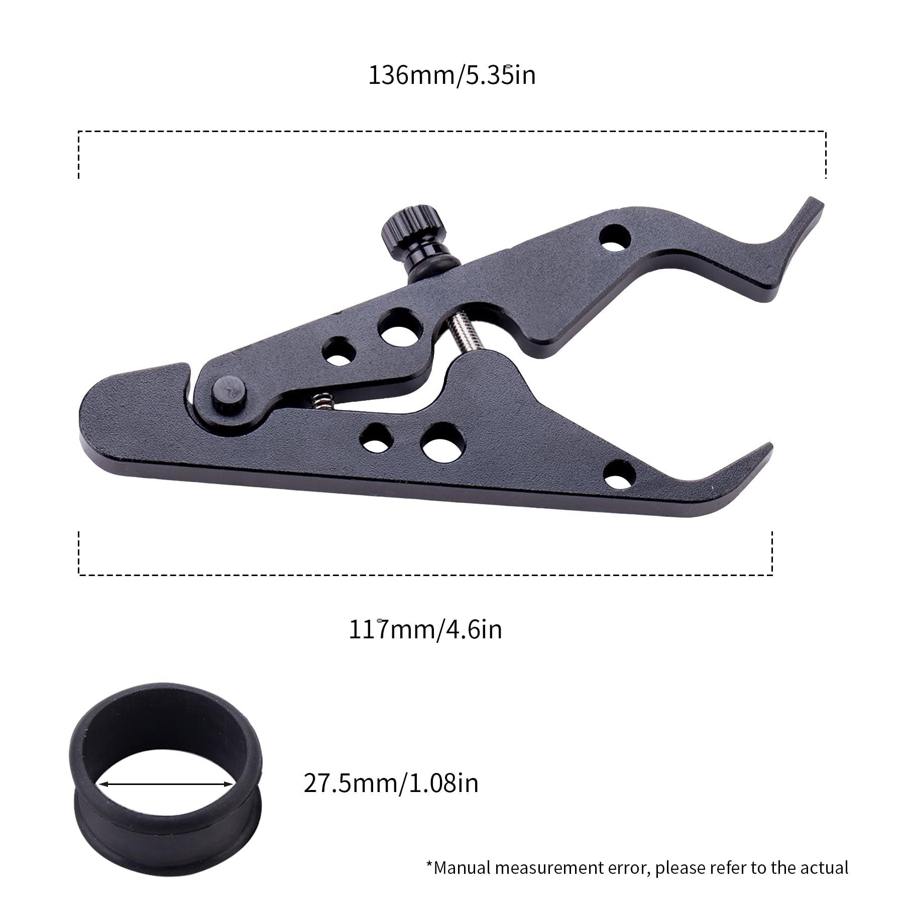 MRELC Motorcycle Cruise Control, Motorcycle Throttle Lock, Universal Lightweight Hand Grip Lock Clamp,Throttle Assist Wrist, wit