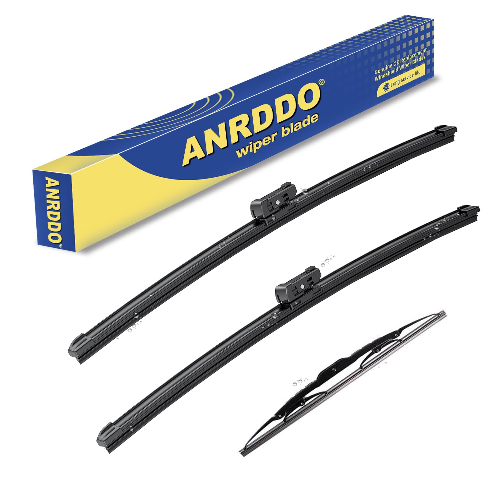3 Wipers Factory Replacement For Gmc Terrain Chevy Equinox 2010-2017 Original Equipment Windshield Wiper Blades Set - 24''+17''+