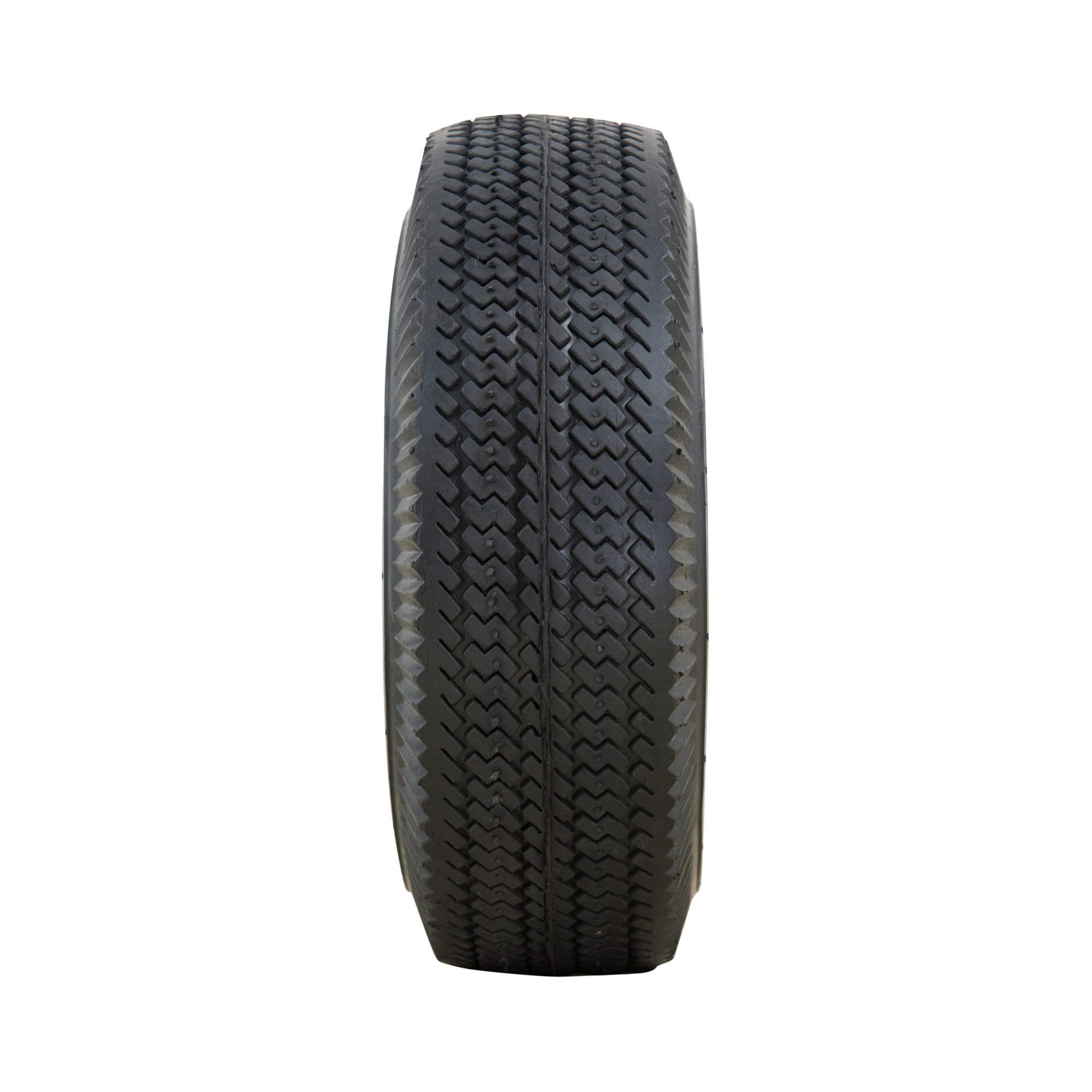 Marathon 4.10/3.50-4'' Pneumatic (Air Filled) Hand Truck / All Purpose Utility Tire And Inner Tube, Black