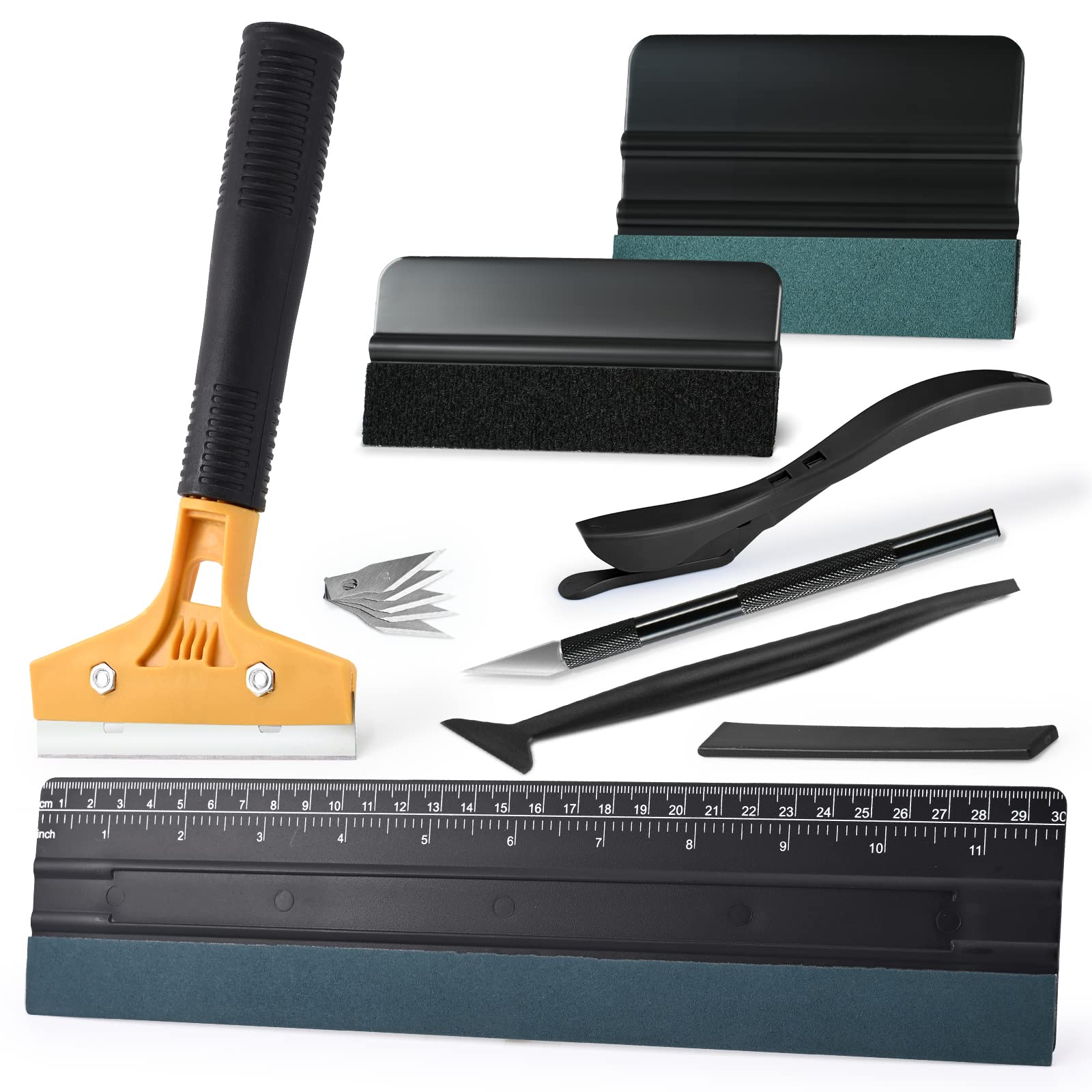 Newishtool Car Window Film Tinting Tools, Vinyl Wrap Kit, Auto Window Tint Tool Kit, Ppf Installation Kit, Wallpaper Smoothing T