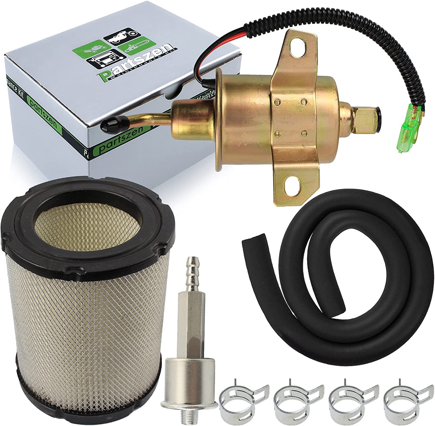 partszen Fuel Pump & Fuel Filter Tune-Up Kit for Onan Cummins 4000 4KW Generators with Air Filter - Complete Replacement Parts