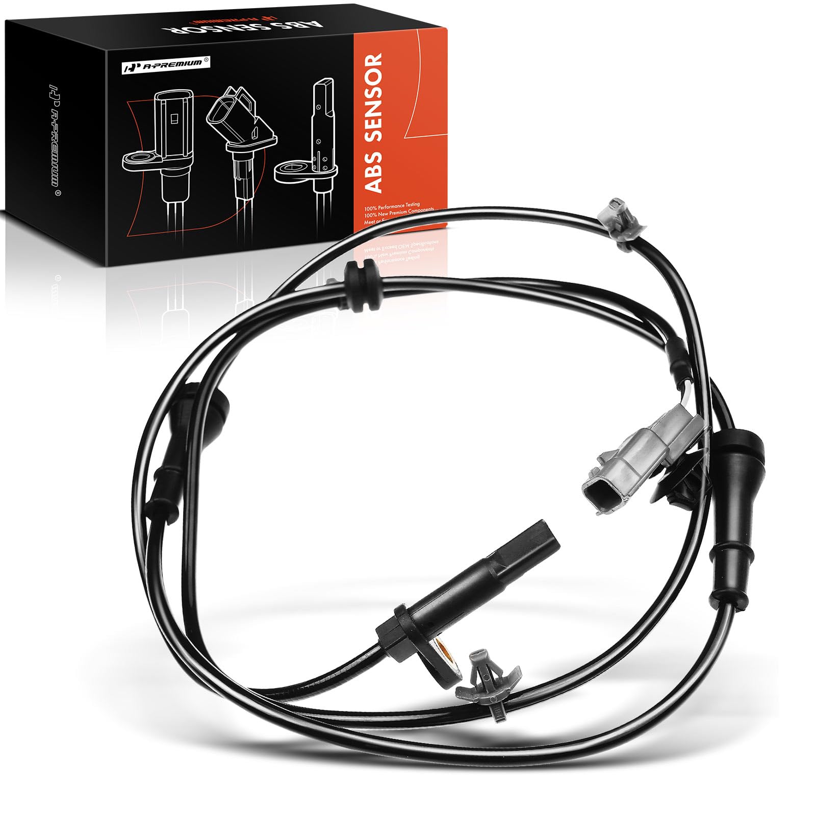A-Premium Abs Wheel Speed Sensor Compatible With Nissan Models - Juke 2011 2012 2013 2014 2015 2016 2017, 1.6L, Sport Utility -