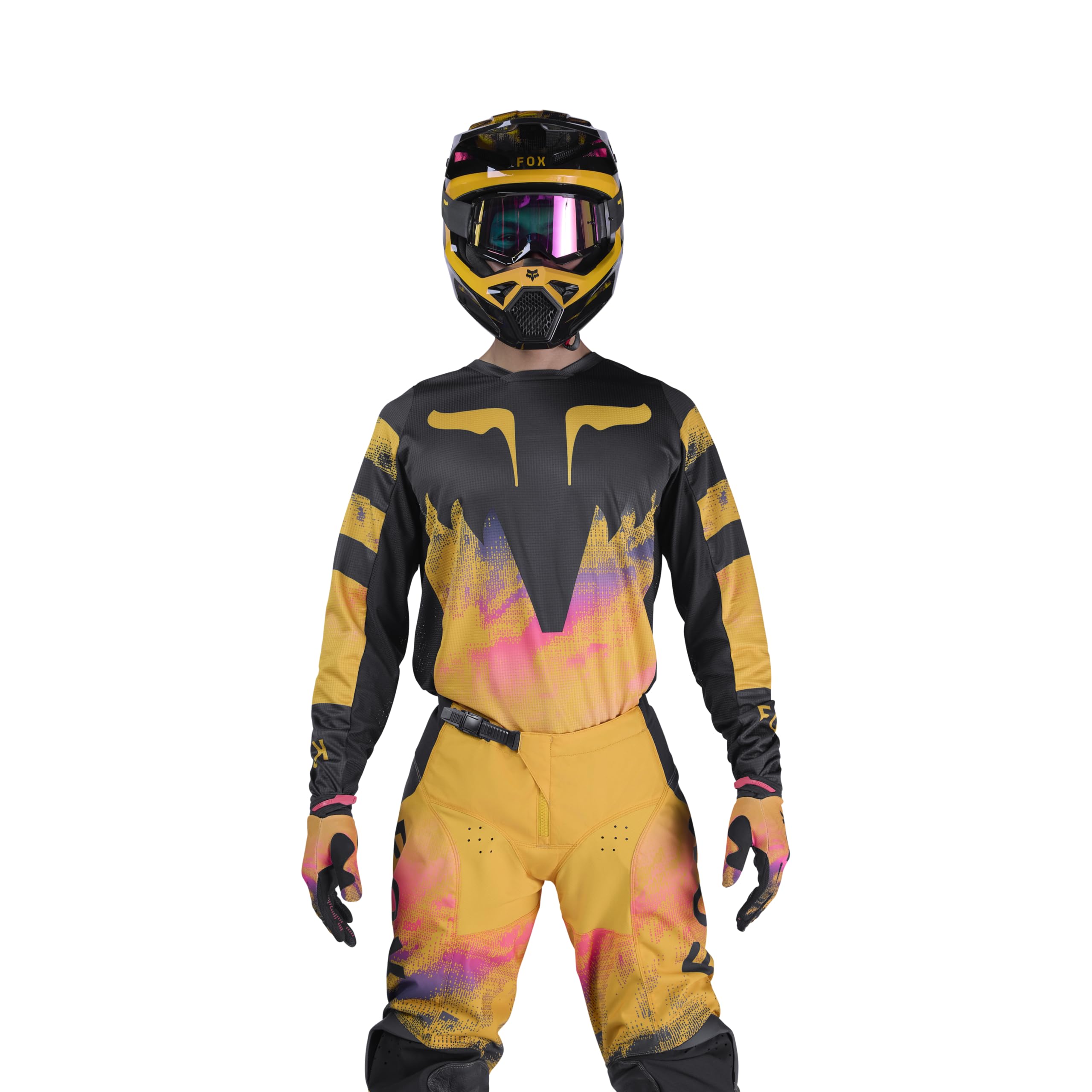 Fox Racing Mens 180 Kairos Motocross Dirt Bike Jersey, Tangerine, X-Large