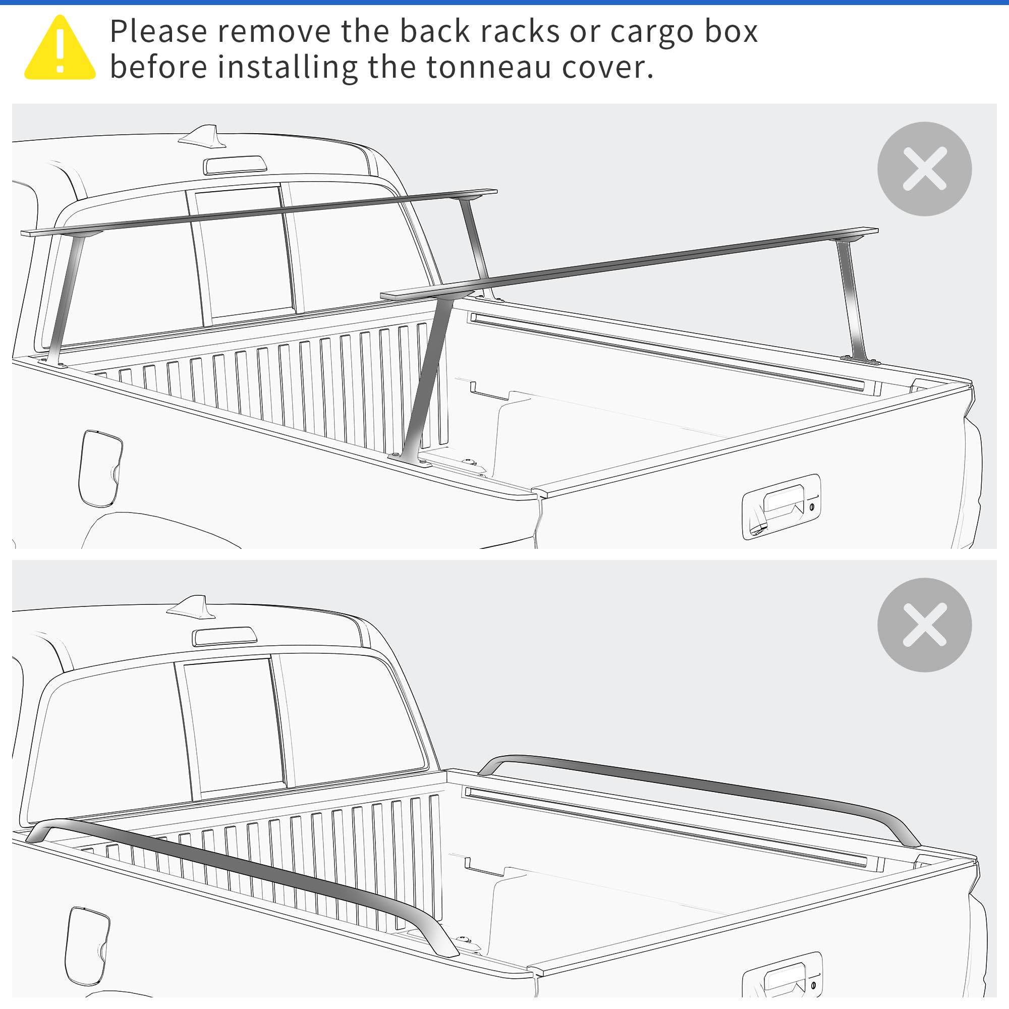 Oedro Roll Up Truck Bed Tonneau Cover Compatible With 2015-2024 Chevy Colorado & Gmc Canyon With 5 Feet Bed, Fleetside