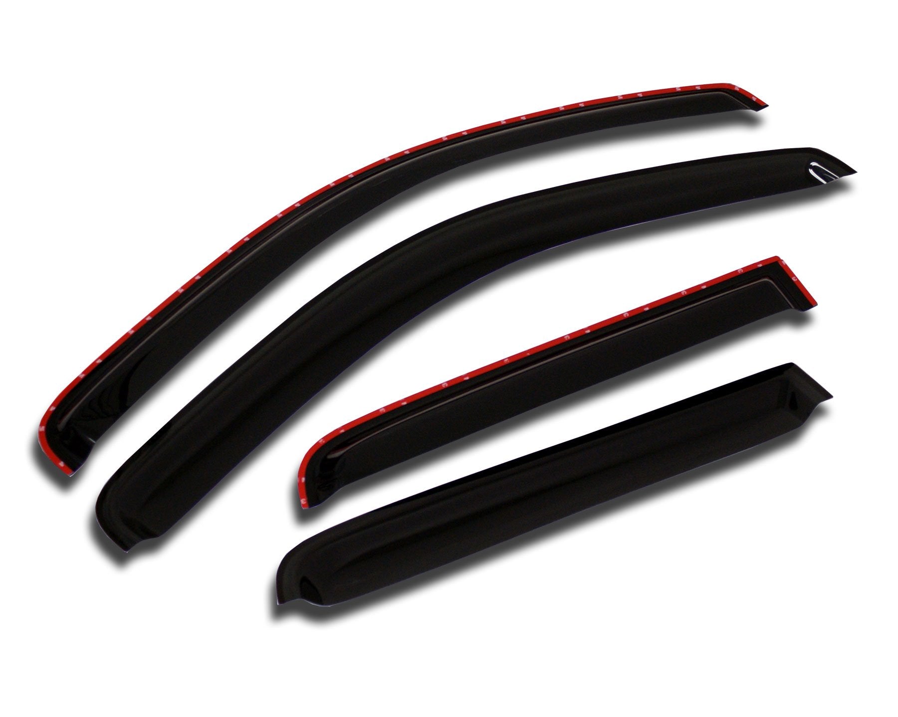 In-Channel Car Window Rain Guards Compatible With Ford F-150 Super Cab 2015-2022 | Tape-On | Rain Shields Window Visor Window De