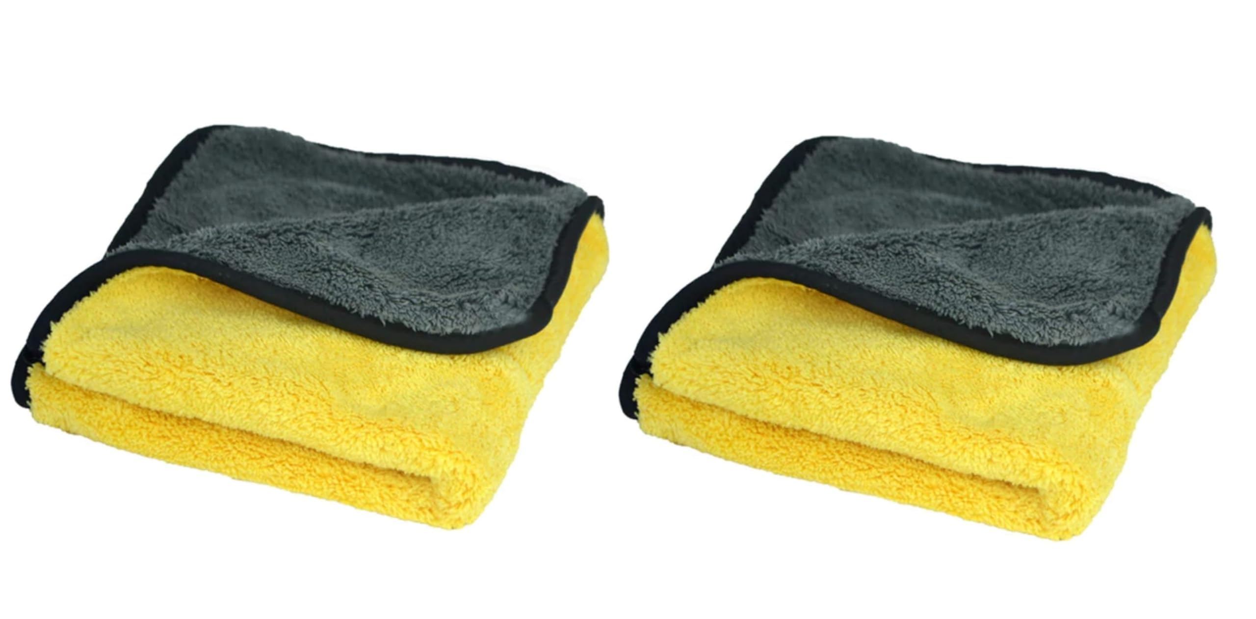 LEAWALL Microfiber Cloth Double Sided Microfiber Cloth Super Soft Plush Car Cleaning Cloth Sueded Edges for Scratch Free Car & B