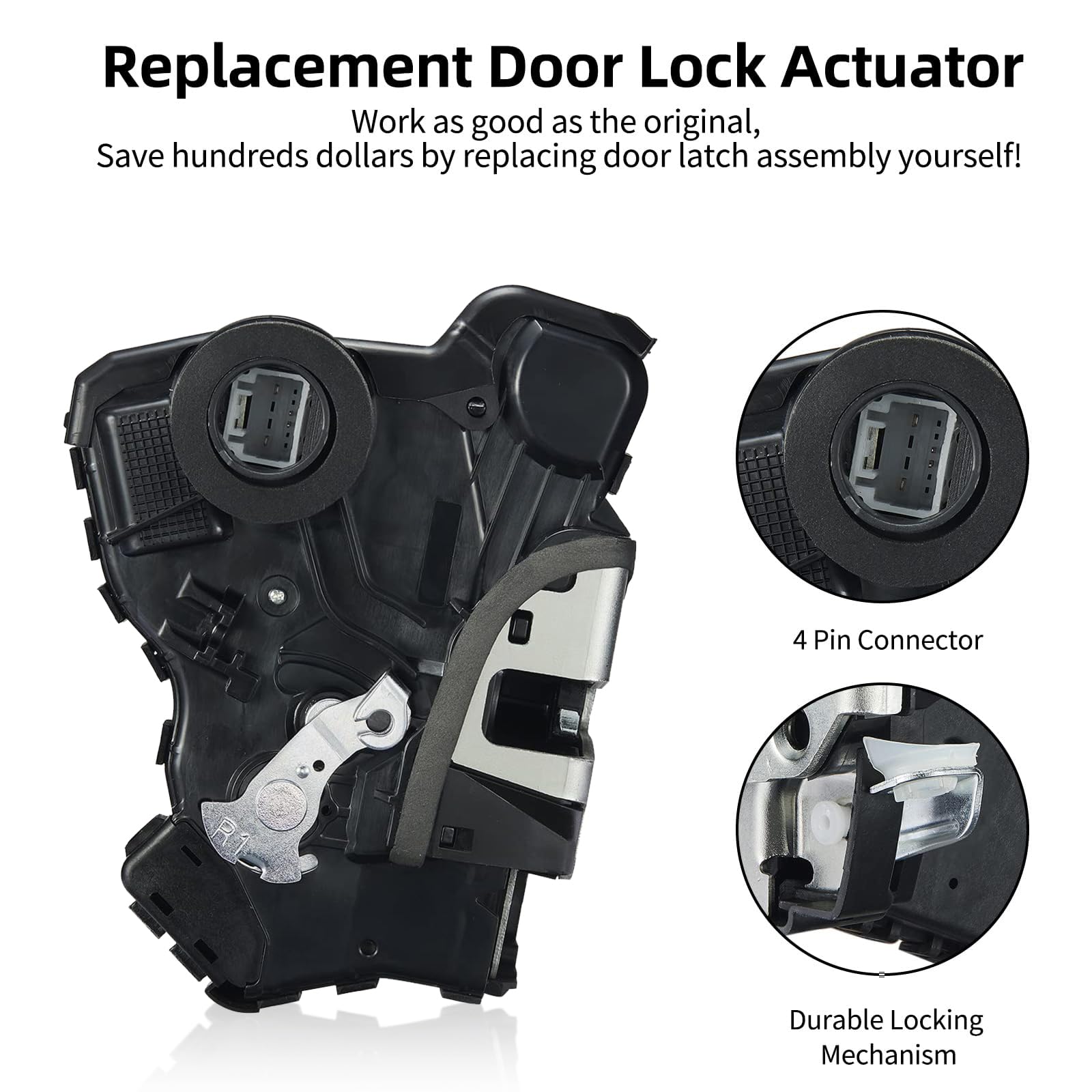 Syeral Power Door Lock Actuator Front Right Passenger Side 931-403 Latch Motor Replacement For Toyota 4Runner Camry Corolla Tund